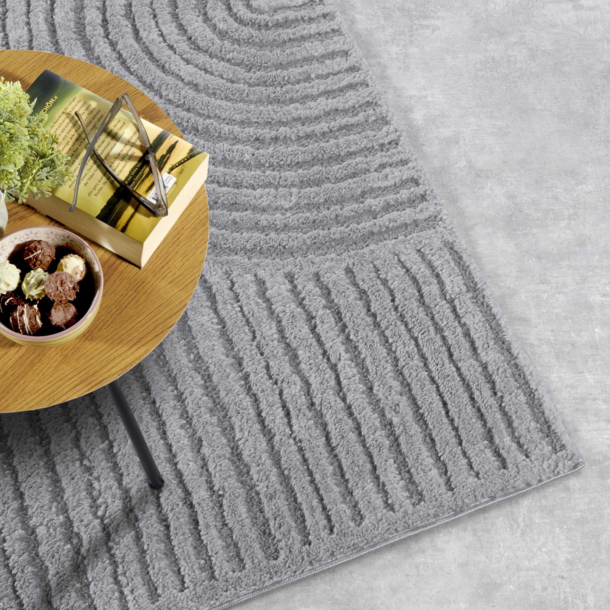 Tapis à poils longs Chappe Gris - ELLE Decoration – STUDIO DECO