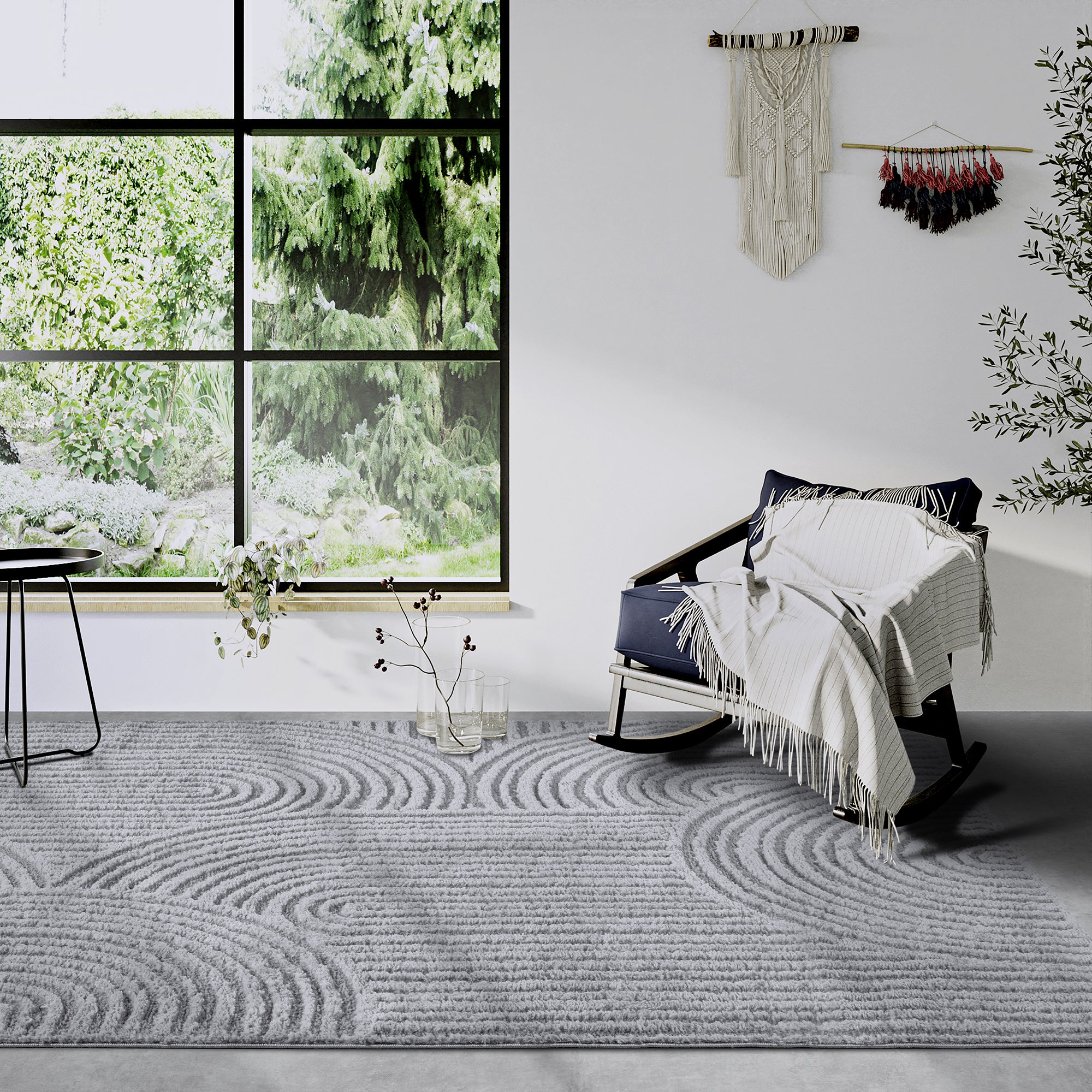 Tapis à poils longs Chappe Gris - ELLE Decoration – STUDIO DECO