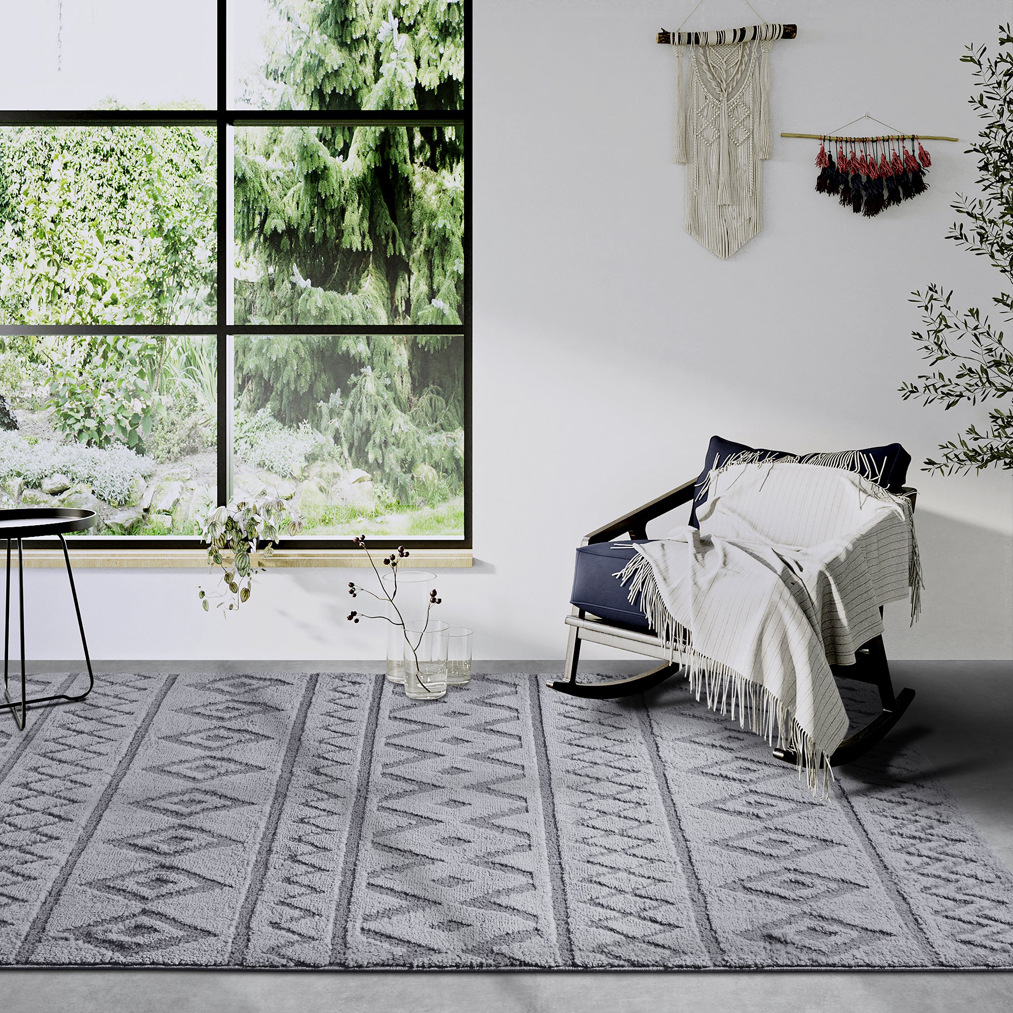 Tapis à poils longs Itinerance Gris - ELLE Decoration – STUDIO DECO
