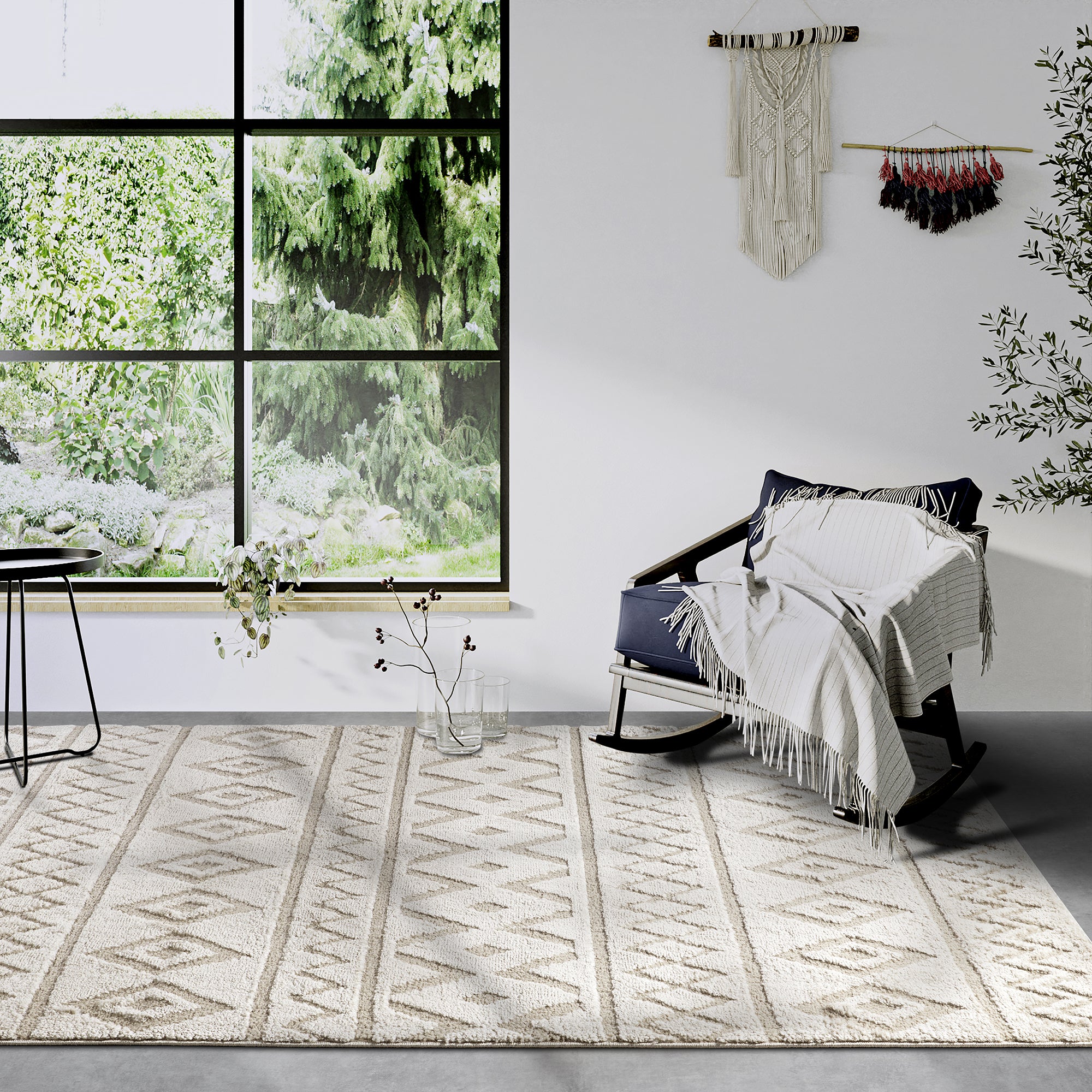 Tapis à poils longs Itinerance Beige - ELLE Decoration – STUDIO DECO