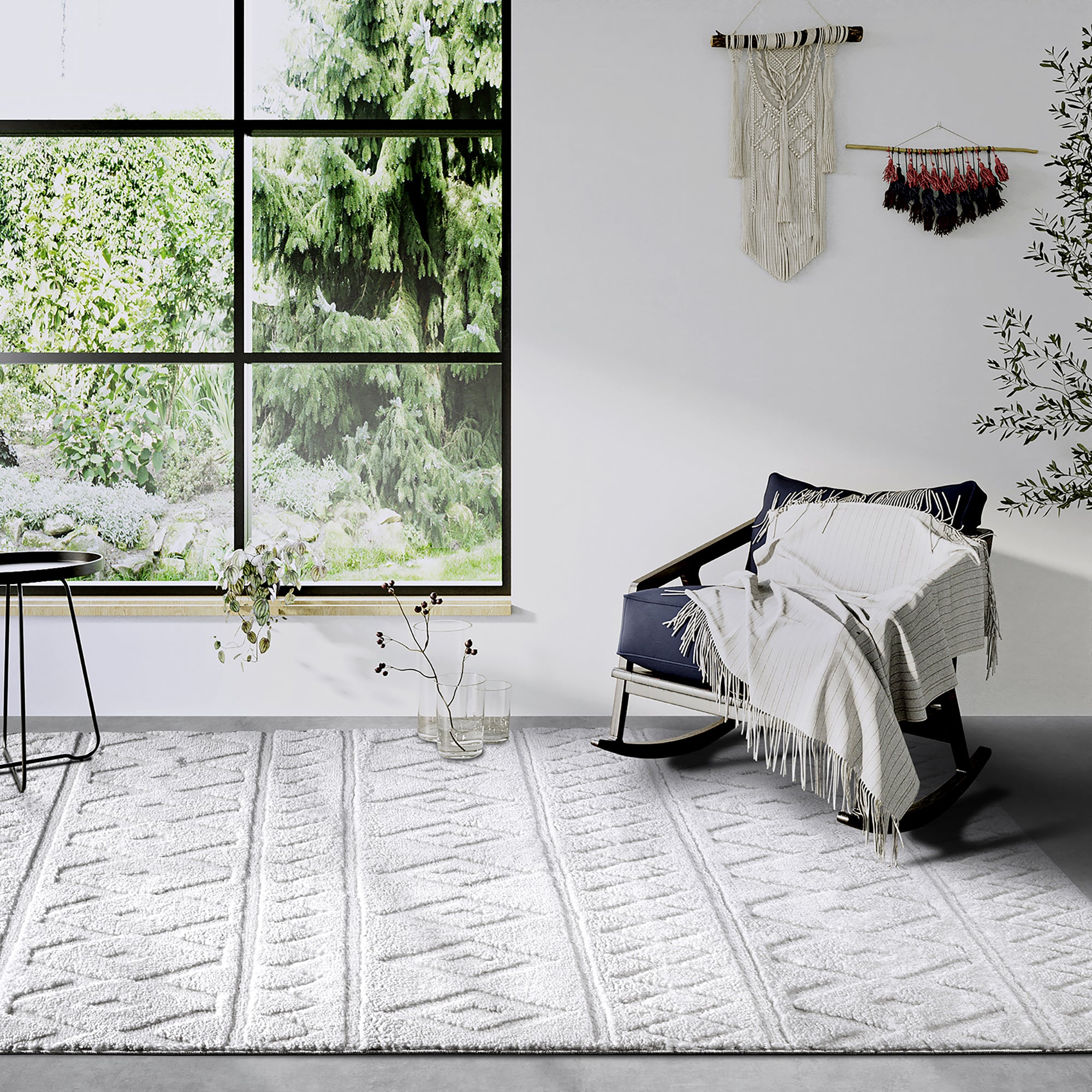 Tapis à poils longs Itinerance Crème - ELLE Decoration – STUDIO DECO