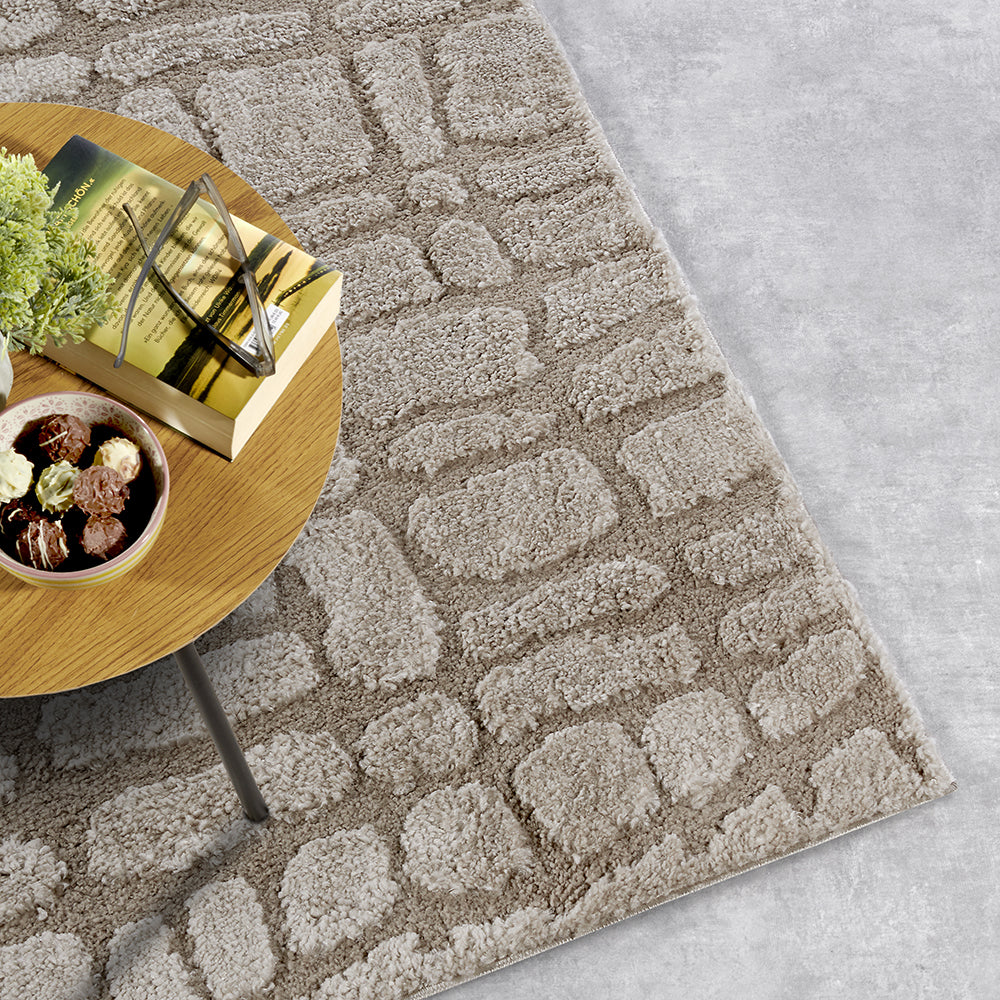 Tapis à poils longs Artistic Beige - ELLE Decoration – STUDIO DECO