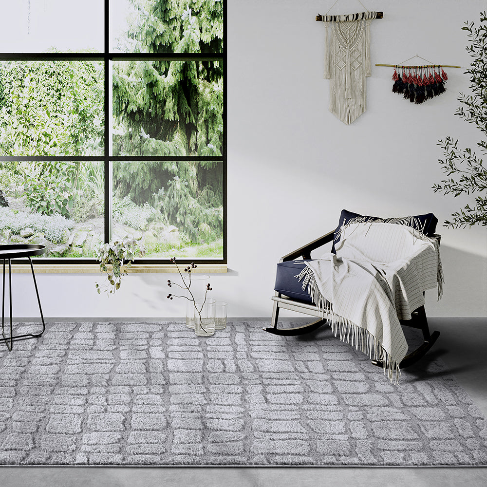 Tapis à poils longs Artistic Gris - ELLE Decoration – STUDIO DECO