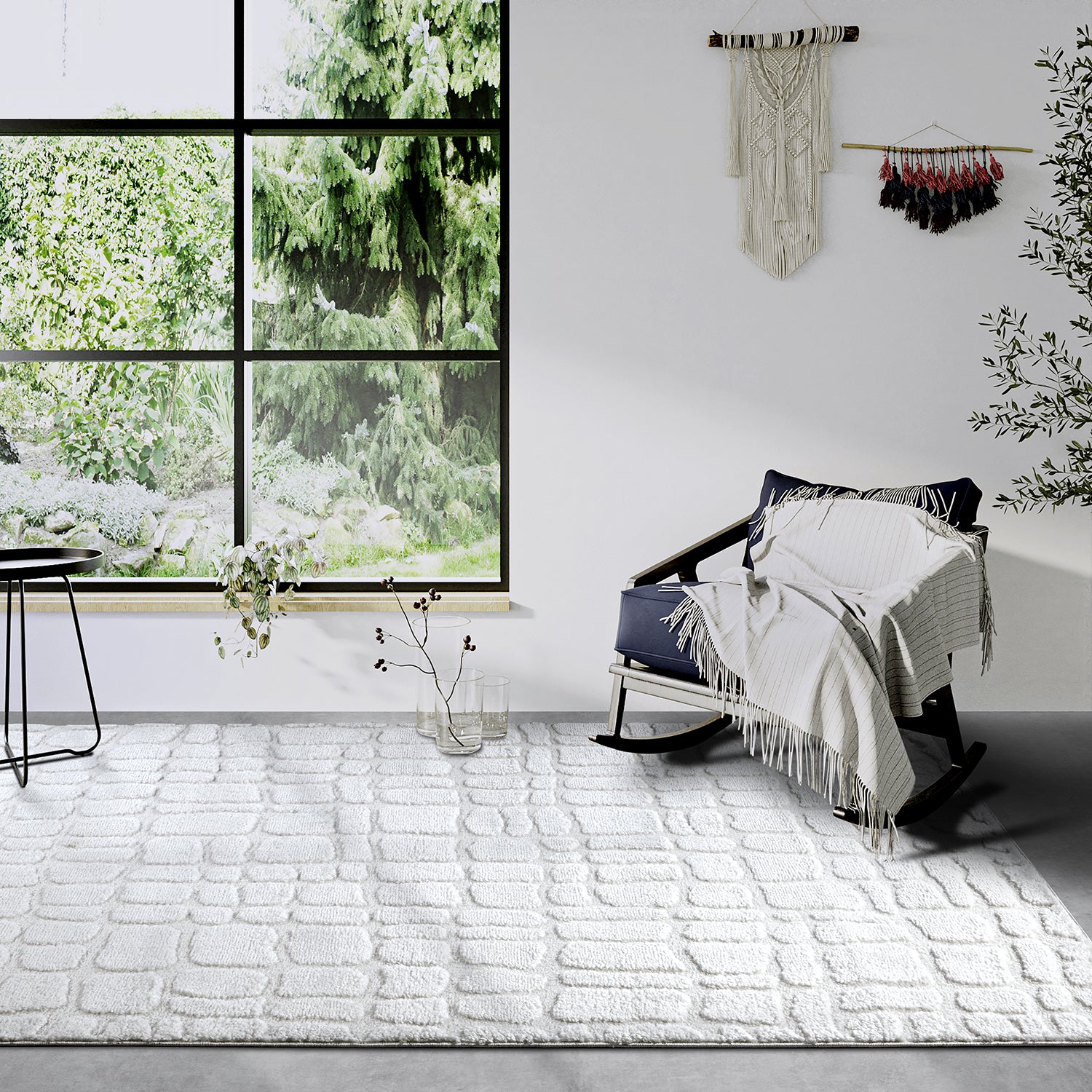 Tapis à poils longs Artistic Crème - ELLE Decoration – STUDIO DECO