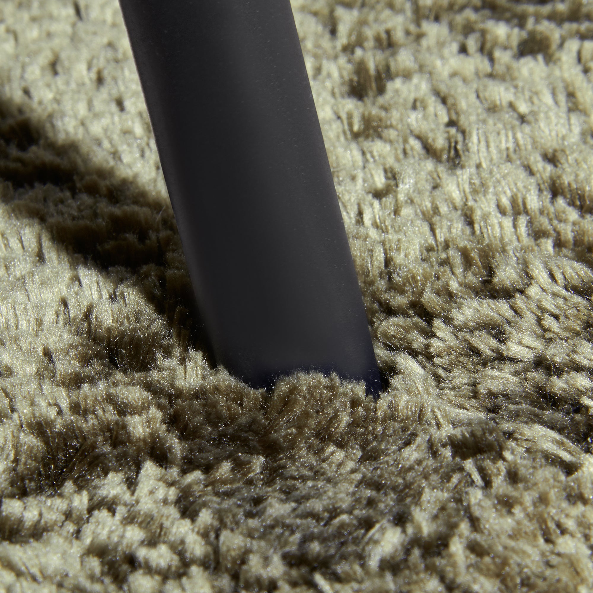 Tapis Rond Moelleux à Poils Longs Vert - ELLE Decoration – STUDIO DECO