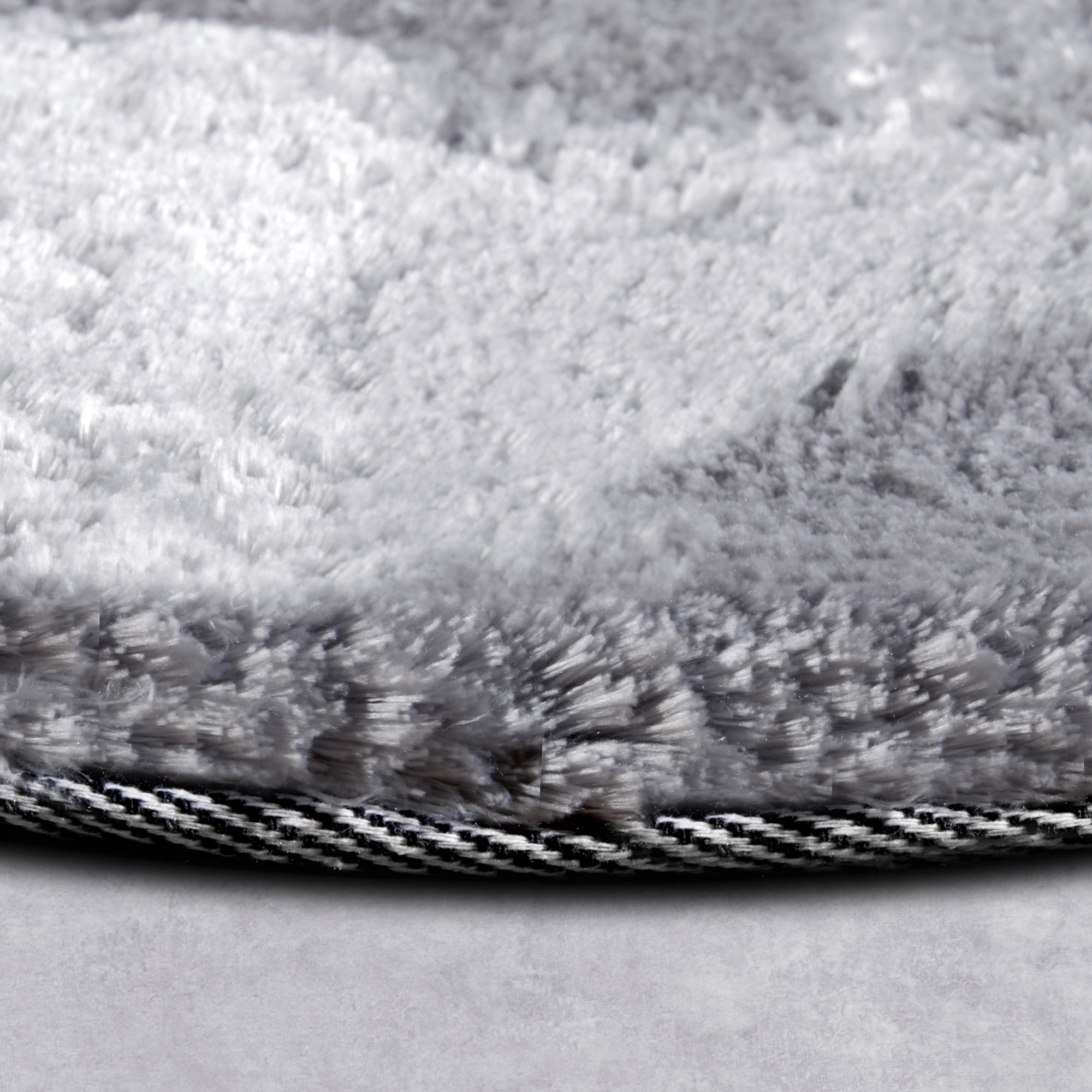 Tapis Rond Moelleux à Poils Longs Gris - ELLE Decoration – STUDIO DECO