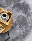Tapis Rond Moelleux à Poils Longs Gris - ELLE Decoration – STUDIO DECO