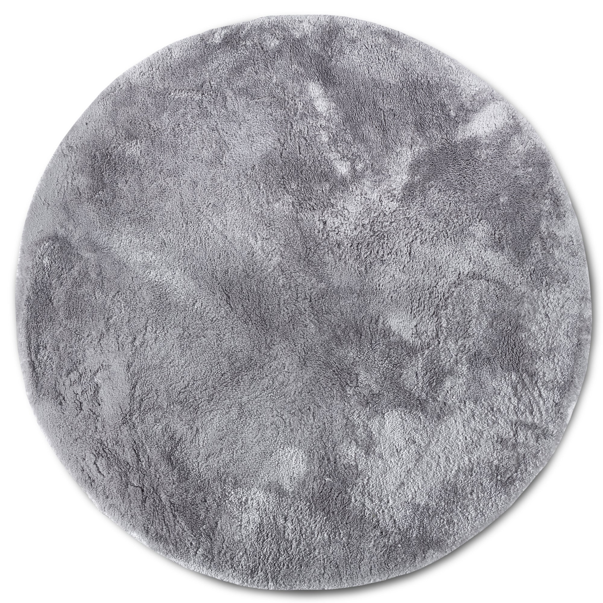 Tapis Rond Moelleux à Poils Longs Gris - ELLE Decoration – STUDIO DECO