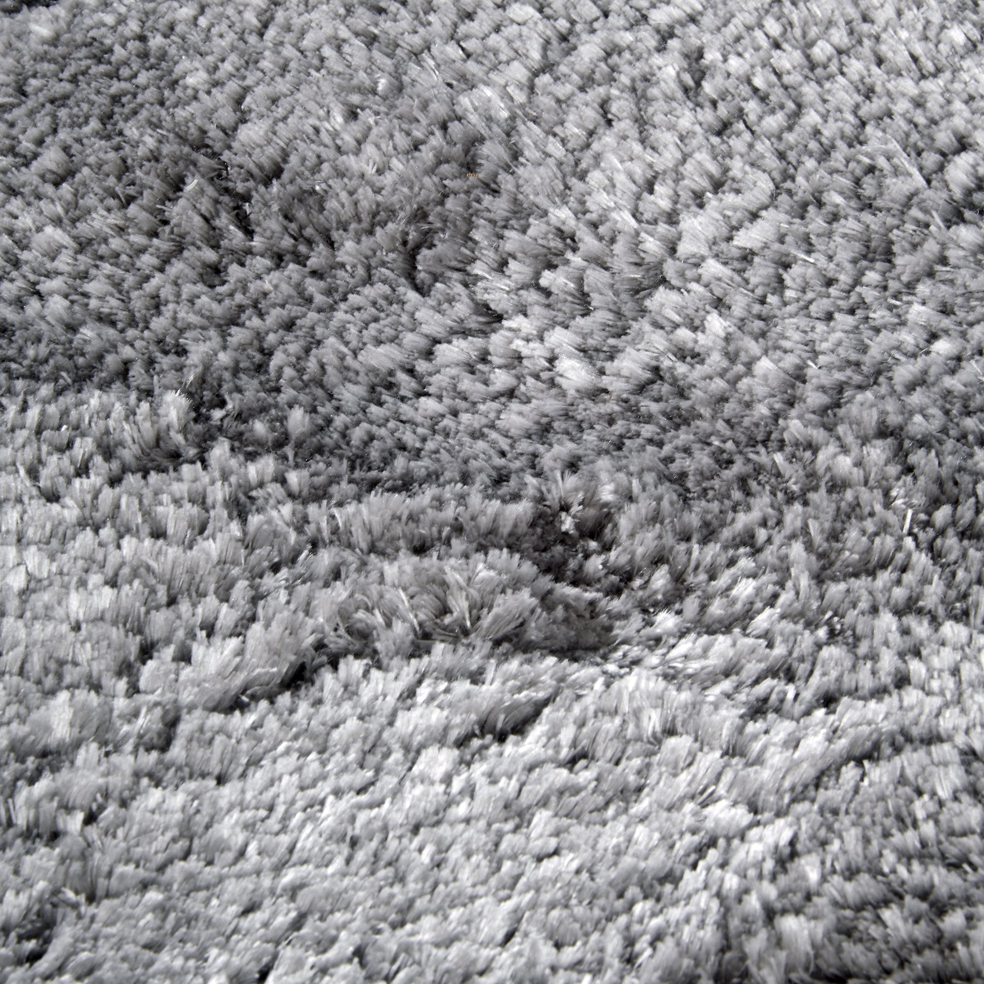 Tapis Rond Moelleux à Poils Longs Gris - ELLE Decoration – STUDIO DECO