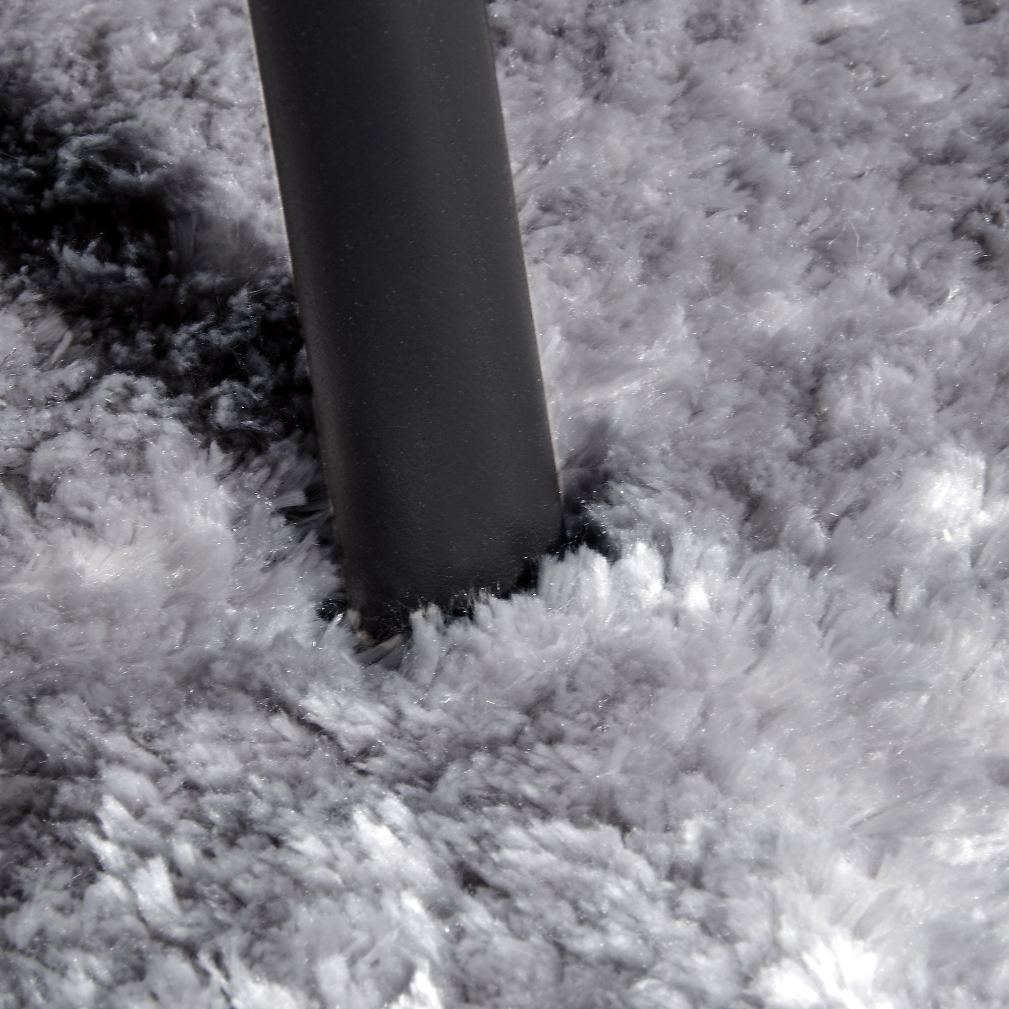 Tapis Rond Moelleux à Poils Longs Gris - ELLE Decoration – STUDIO DECO