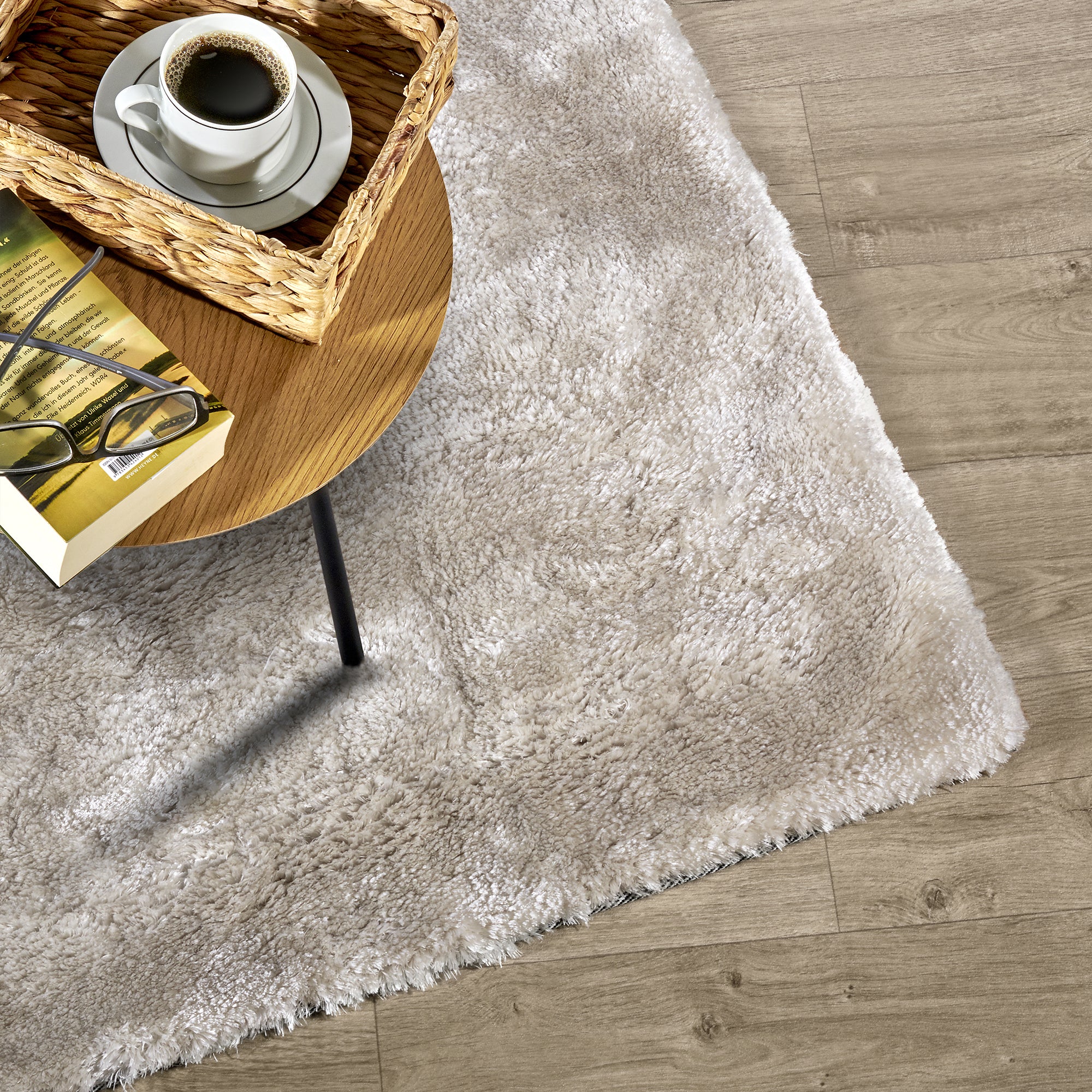 Tapis Moelleux à Poils Longs Crème - ELLE Decoration – STUDIO DECO