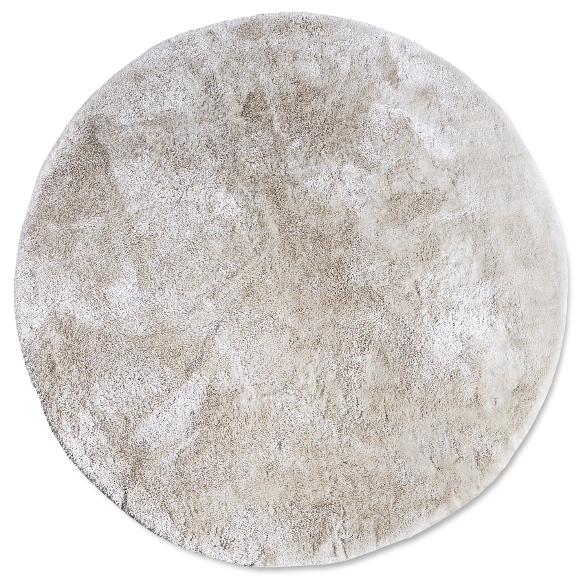 Tapis Rond Moelleux à Poils Longs Crème - ELLE Decoration – STUDIO DECO