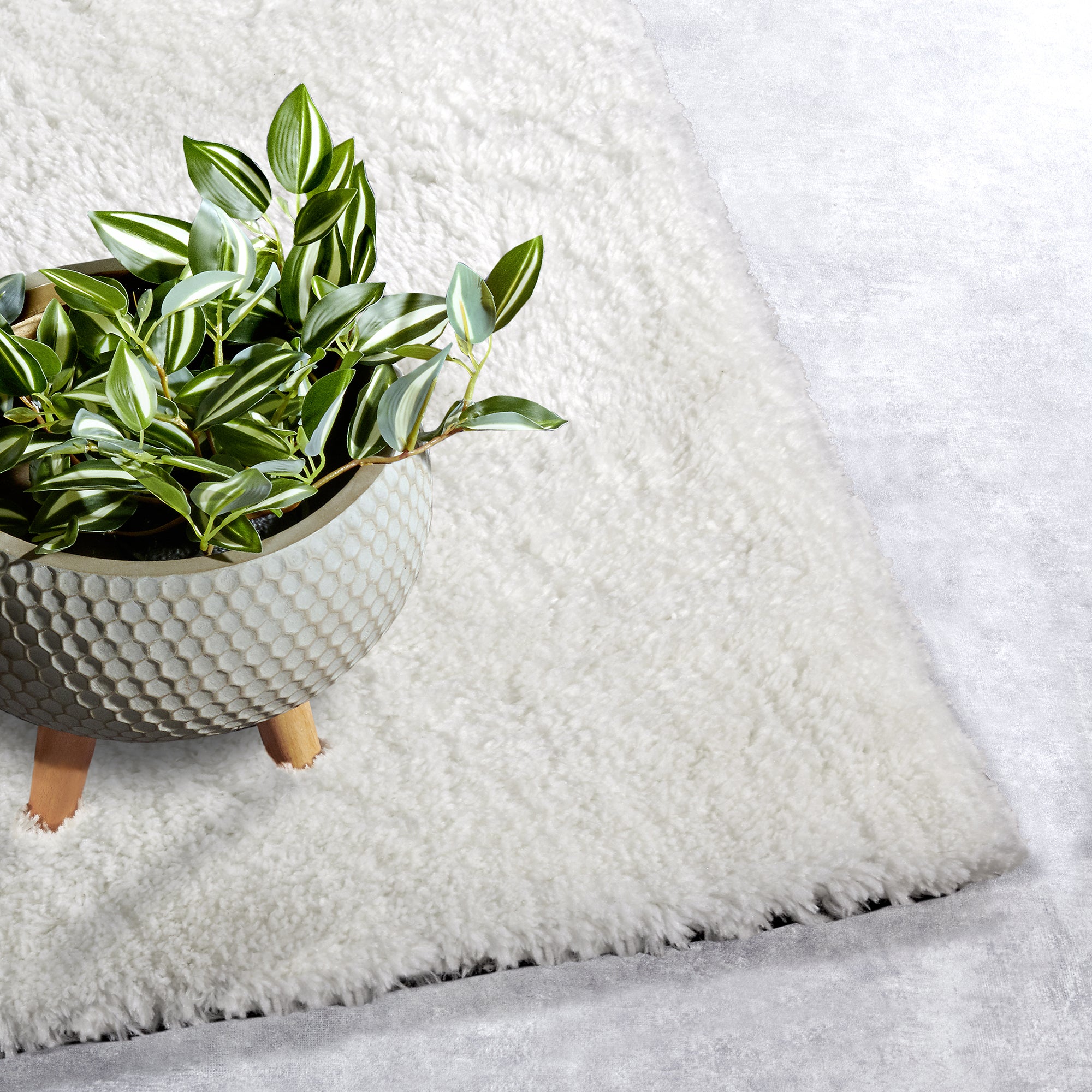 Tapis poils longs 38mm OLA Ivoire – STUDIO DECO