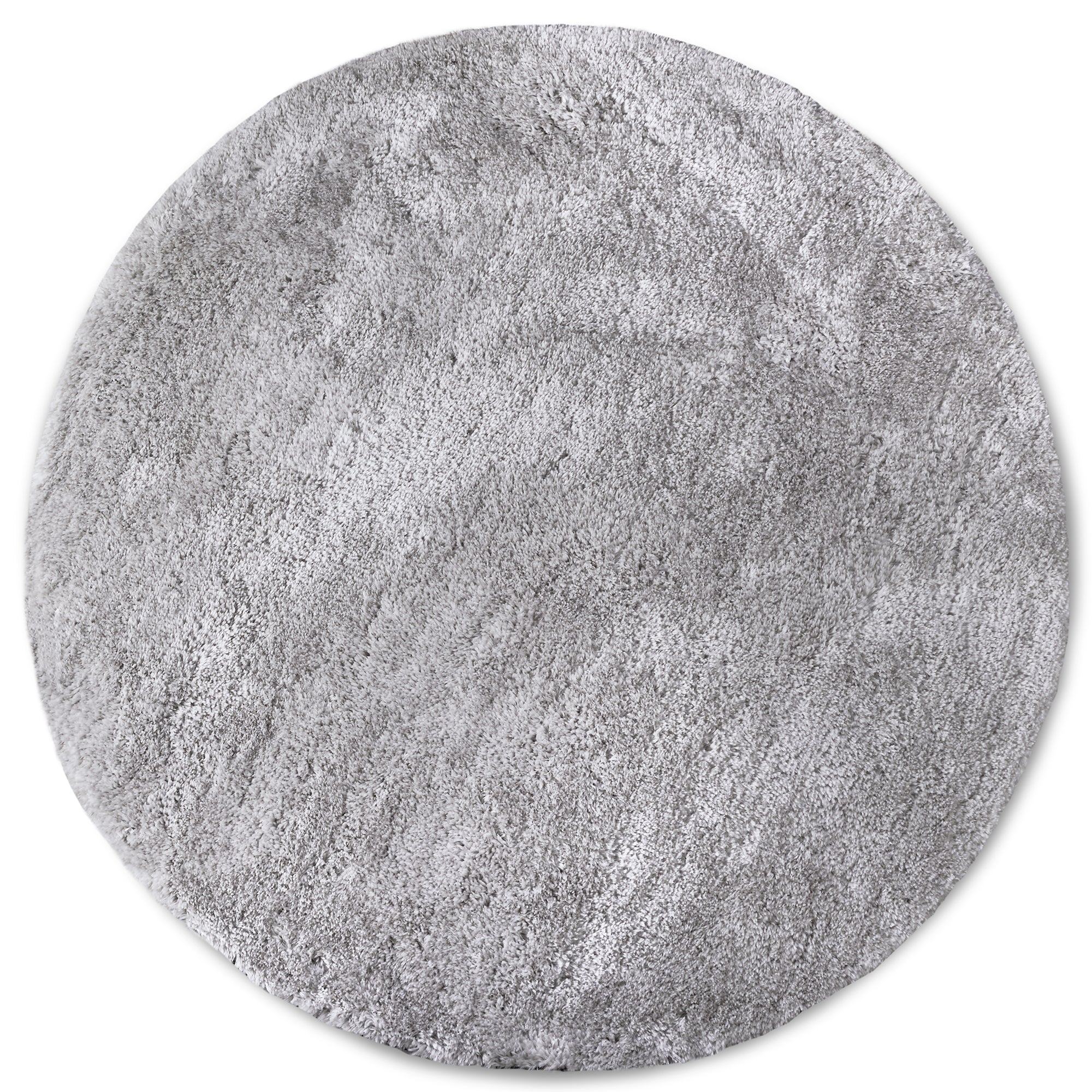 Tapis Rond poils longs 38mm OLA Gris – STUDIO DECO