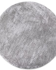 Tapis Rond poils longs 38mm OLA Gris – STUDIO DECO