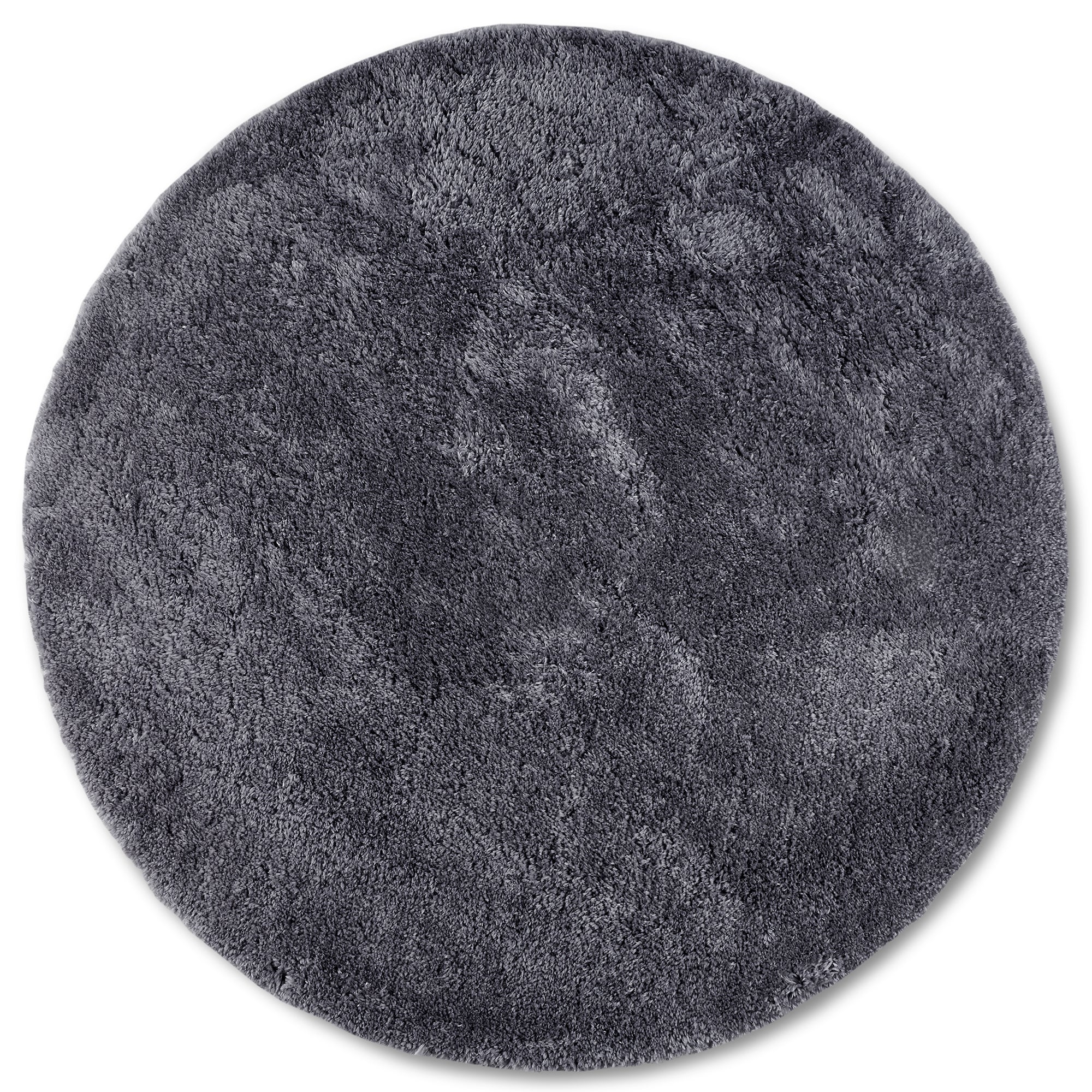 Tapis Rond poils longs 38mm OLA Anthracite – STUDIO DECO