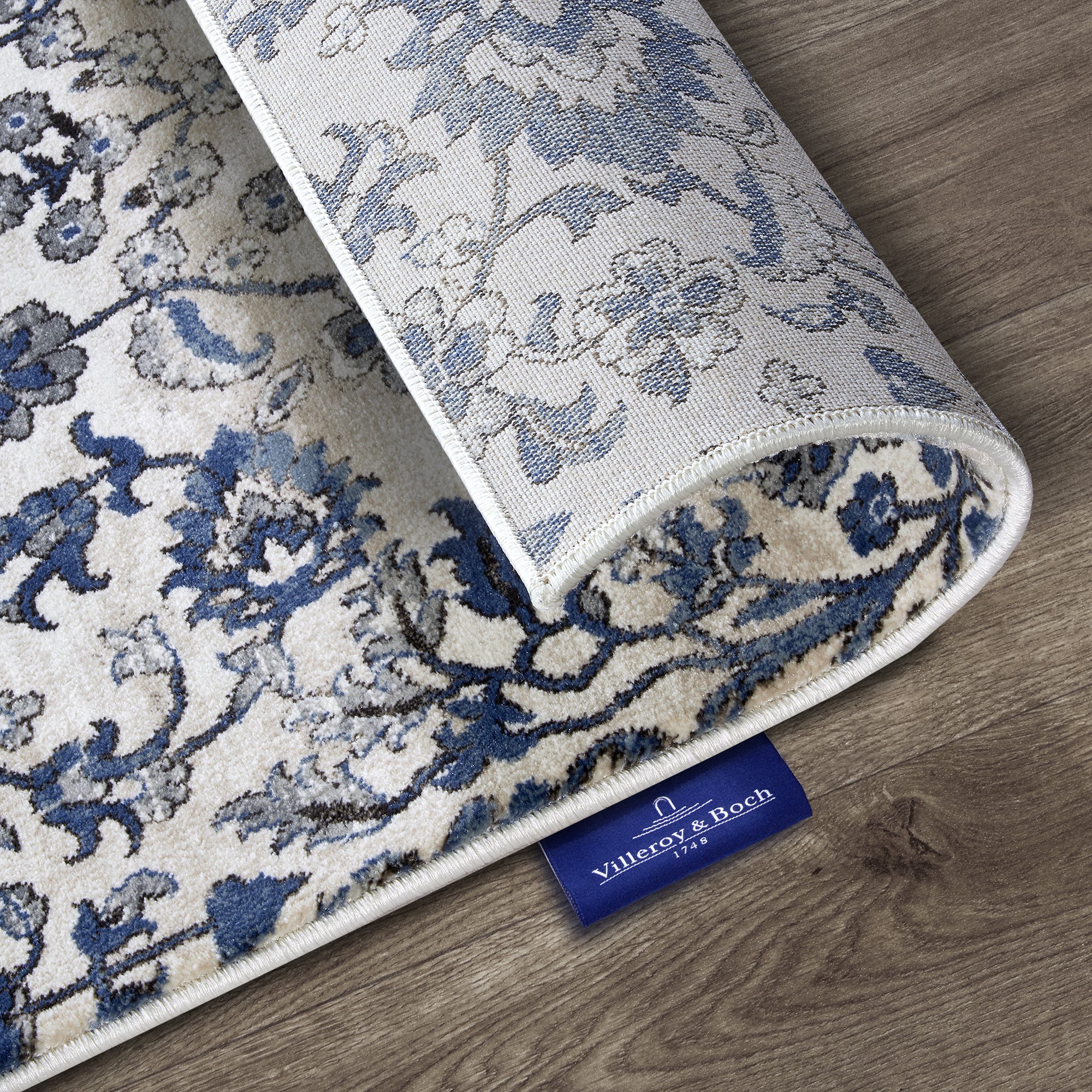 Tapis Vintage ERNEST Crème et Bleu - Villeroy & Boch – STUDIO DECO