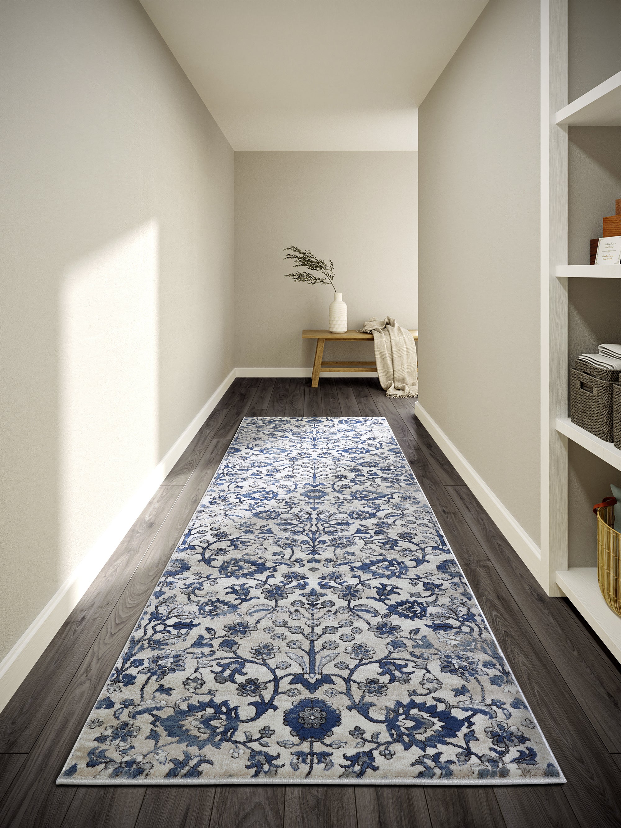 Tapis Vintage ERNEST Crème et Bleu - Villeroy & Boch – STUDIO DECO