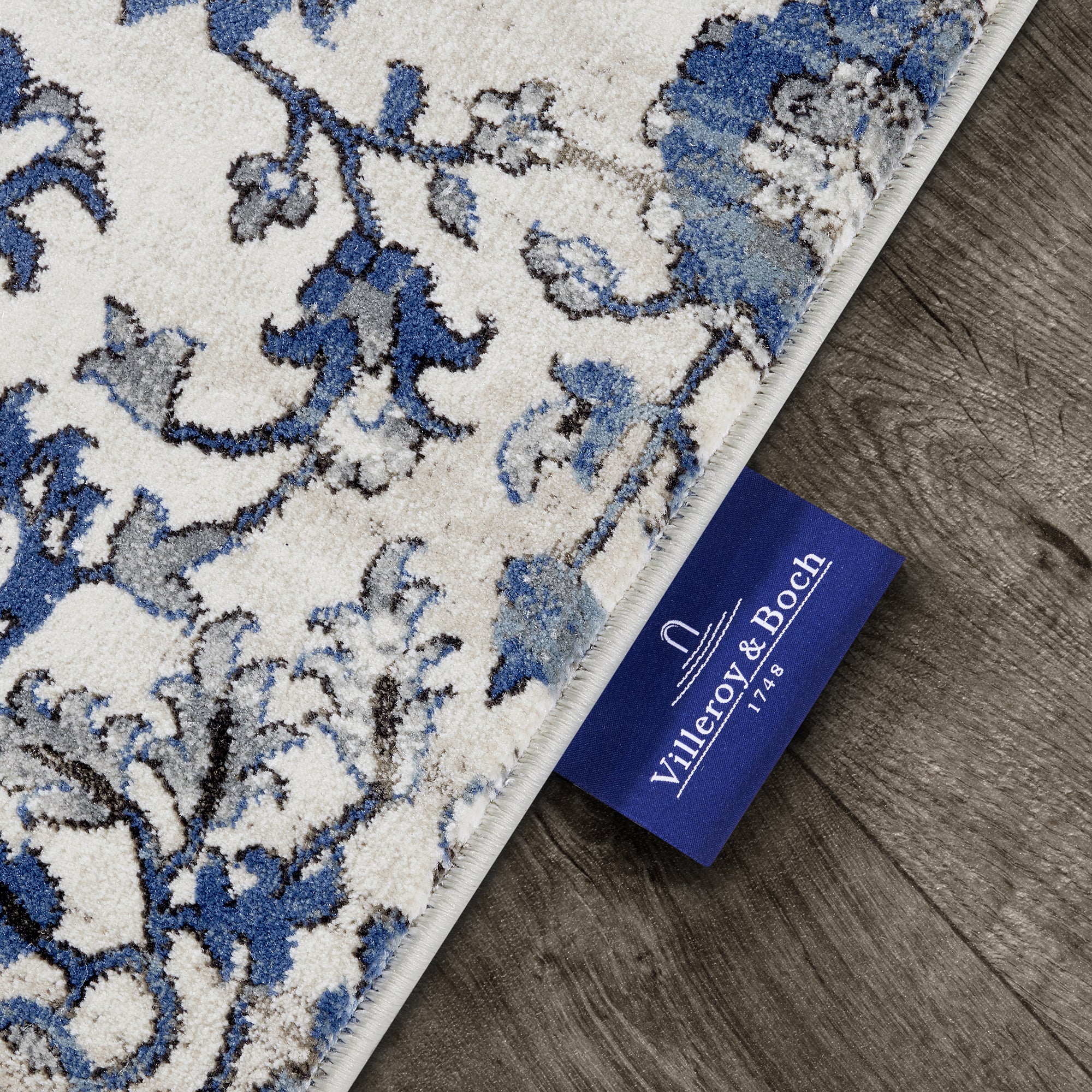 Tapis Vintage ERNEST Crème et Bleu - Villeroy & Boch – STUDIO DECO