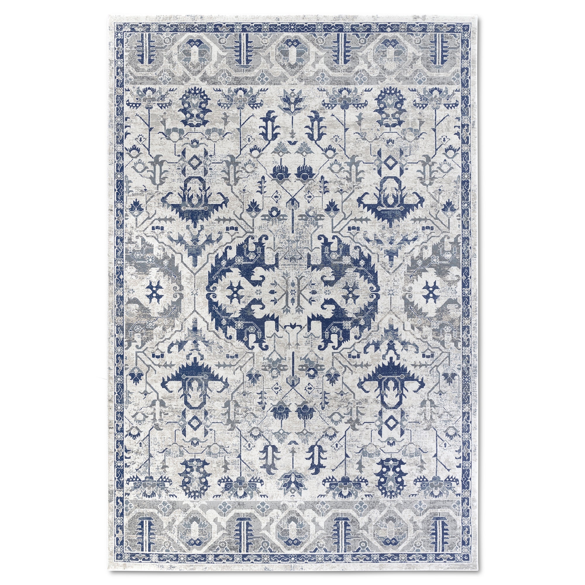 Tapis Vintage EMMANUEL Crème et Bleu - Villeroy & Boch – STUDIO DECO