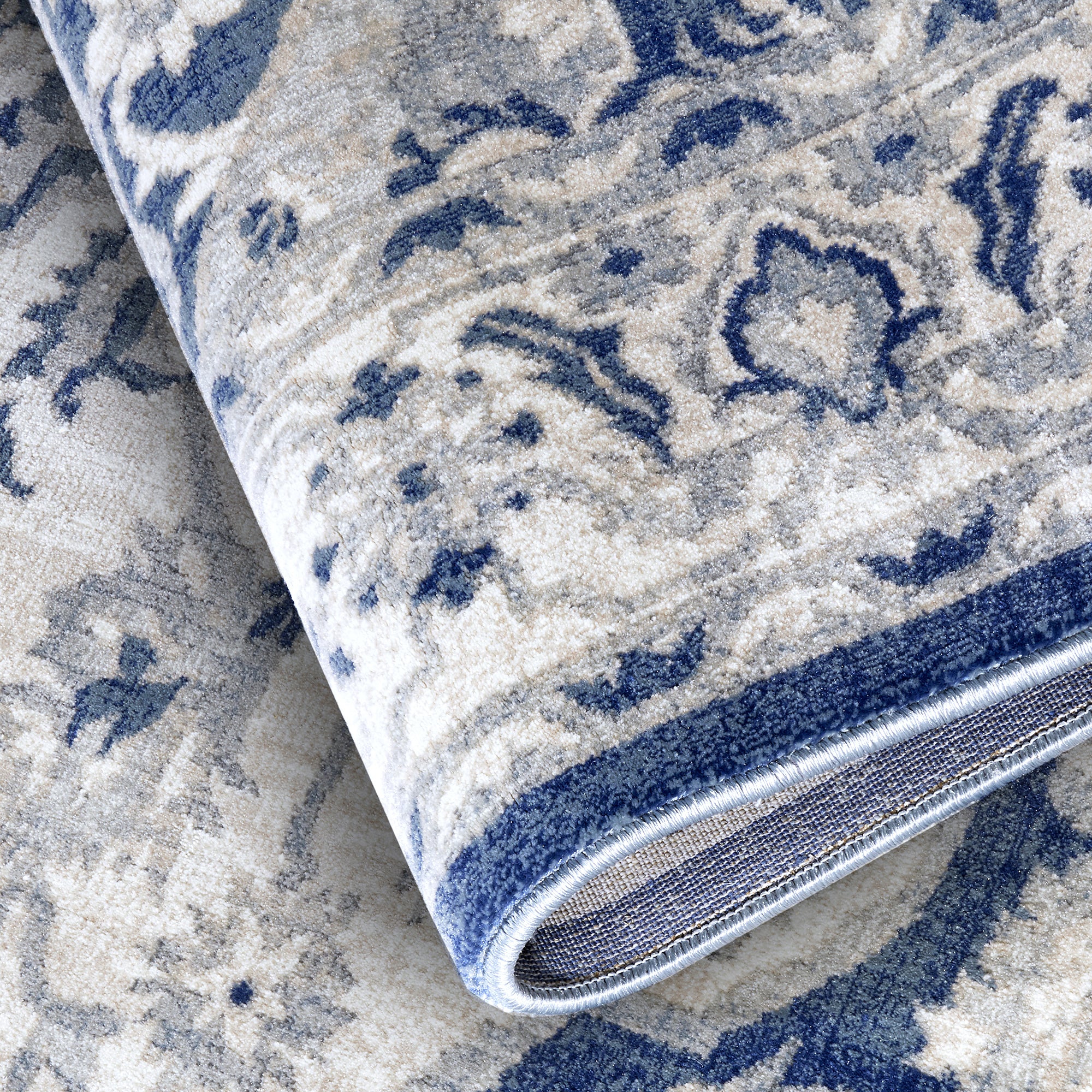 Tapis Vintage GABRIELLE Crème et Bleu - Villeroy &amp; Boch – STUDIO DECO