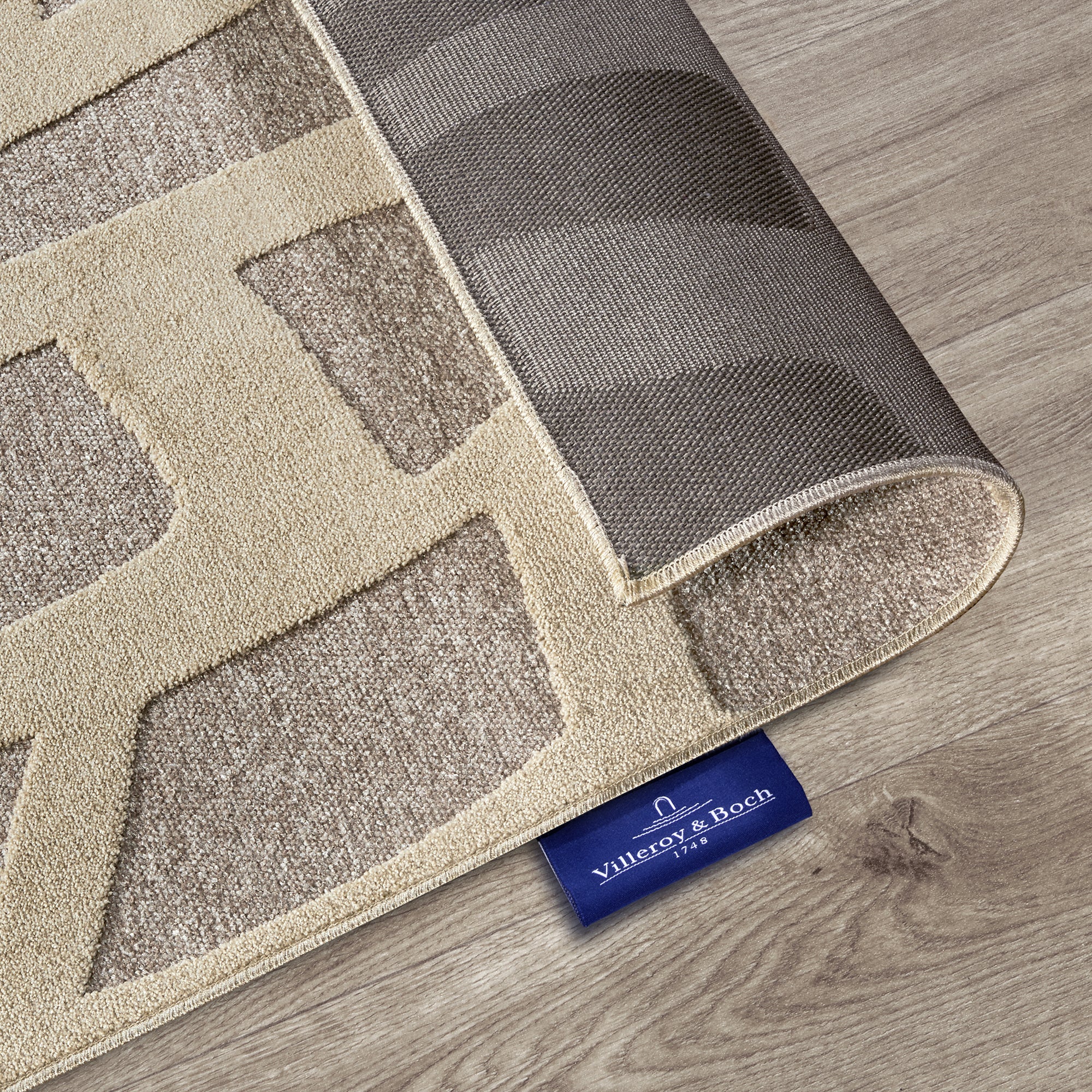 Tapis à poils ras Thessa Greige - Villeroy &amp; Boch – STUDIO DECO