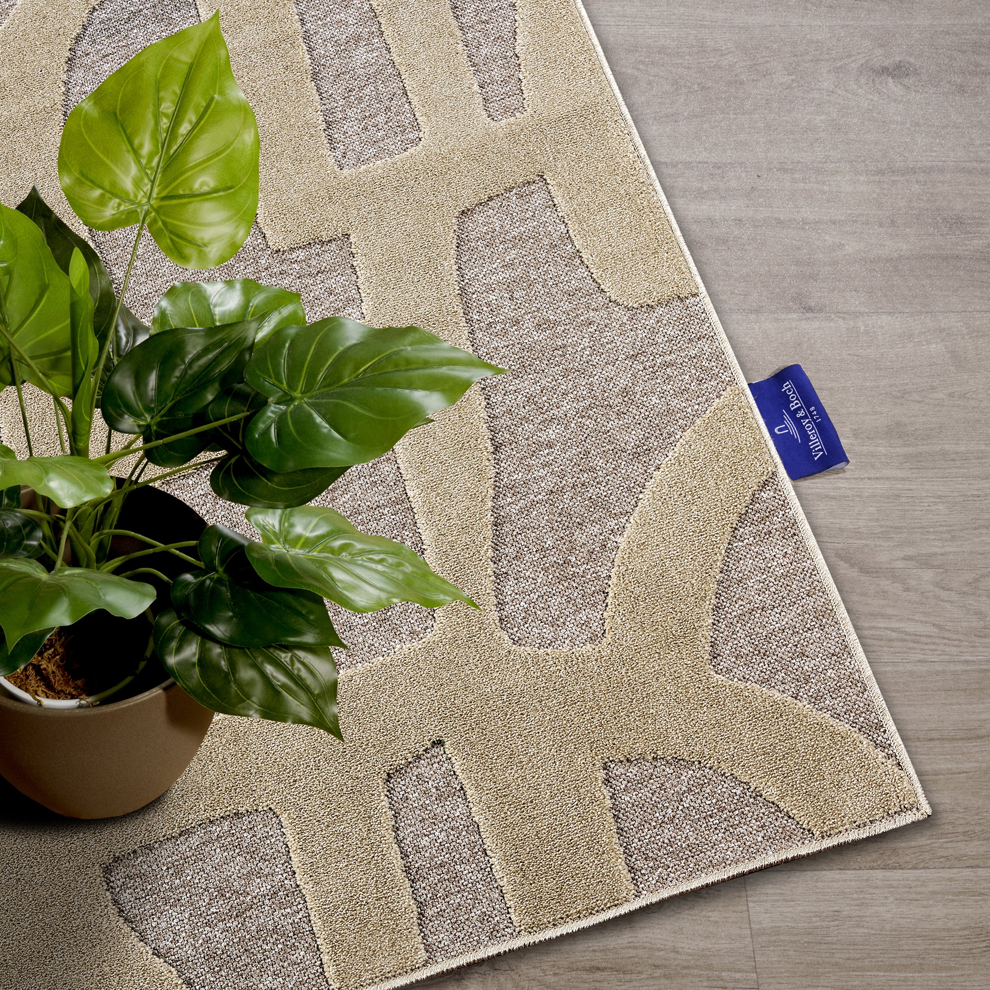 Tapis à poils ras Thessa Greige - Villeroy & Boch – STUDIO DECO