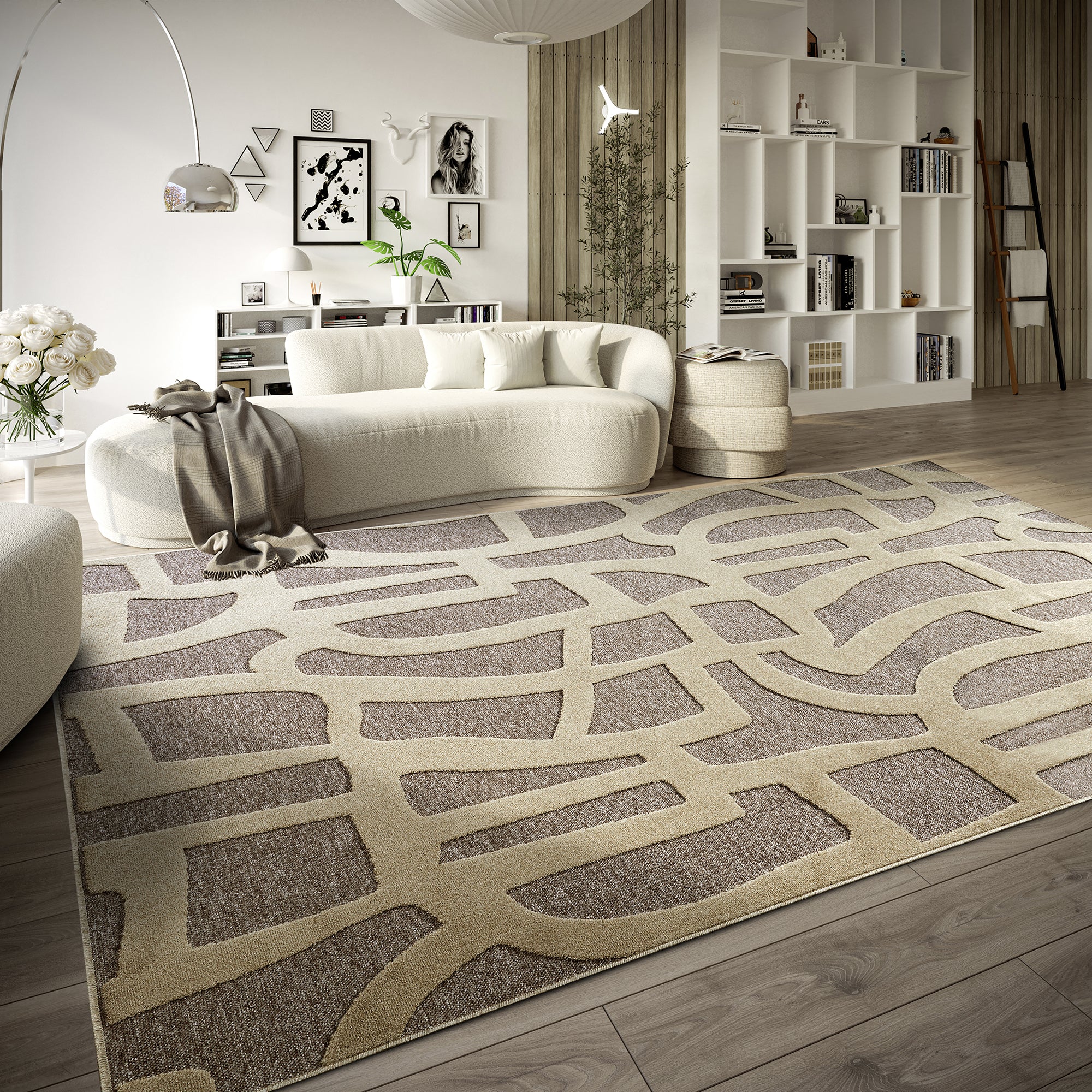 Tapis à poils ras Thessa Greige - Villeroy & Boch – STUDIO DECO