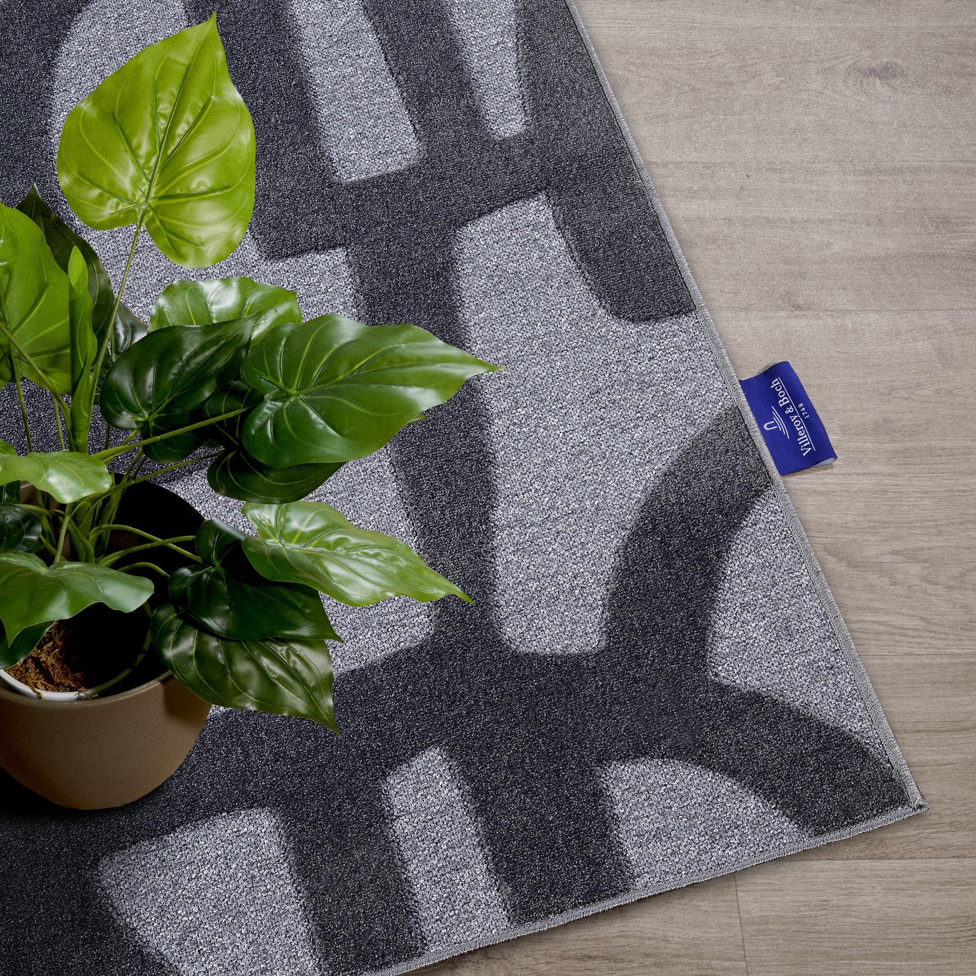 Tapis à poils ras Thessa Anthracite - Villeroy & Boch – STUDIO DECO