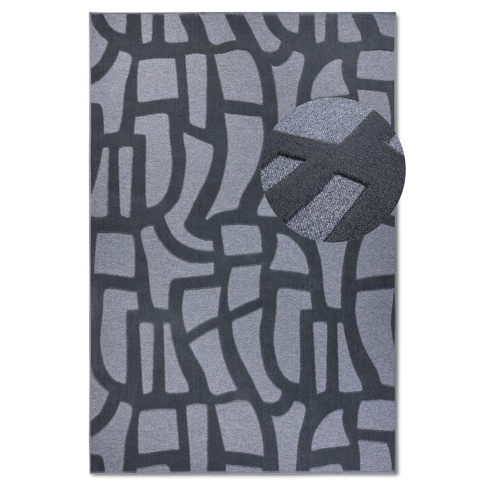 Tapis à poils ras Thessa Anthracite - Villeroy & Boch – STUDIO DECO