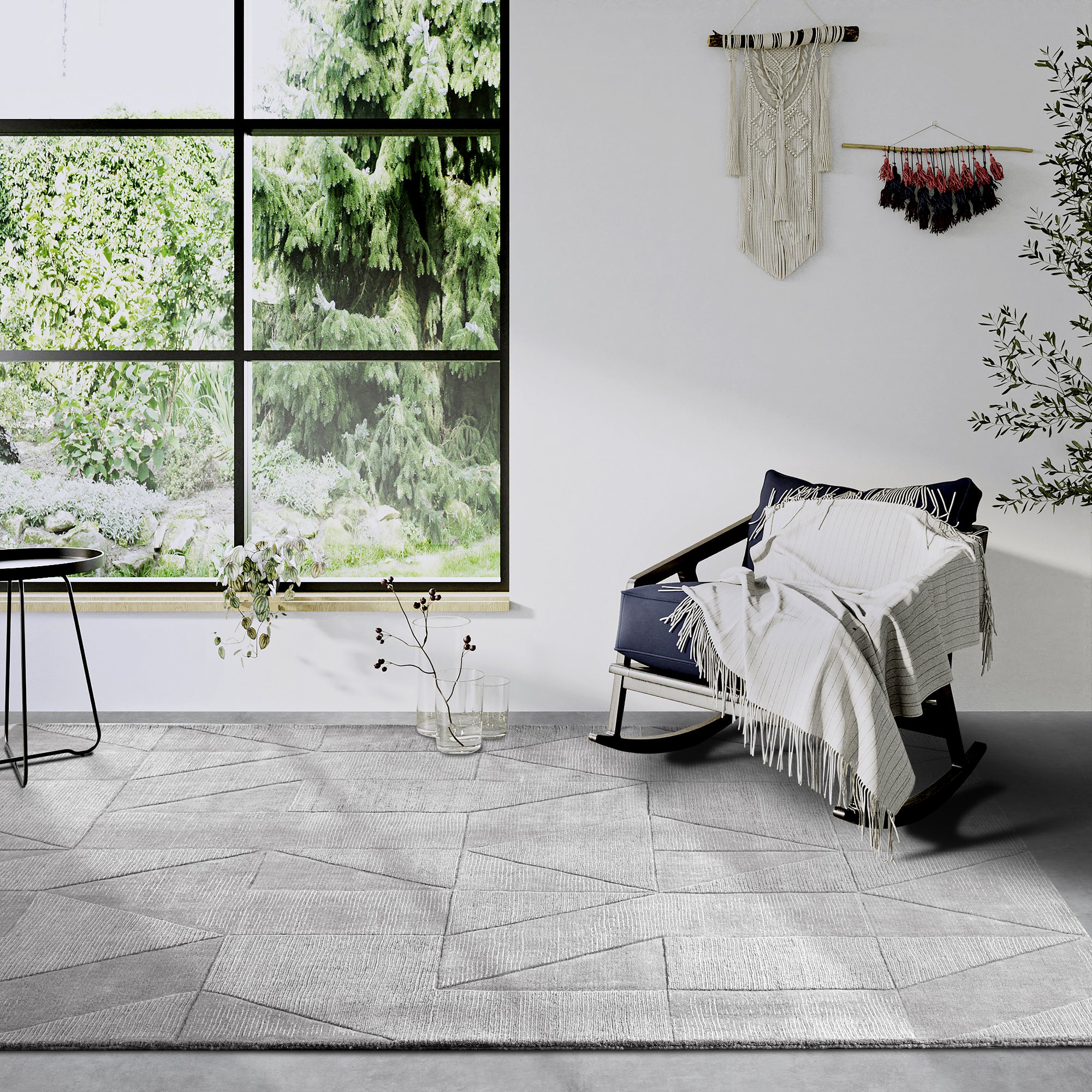 Tapis tissé à la main en laine Gris - Villeroy & Boch – STUDIO DECO