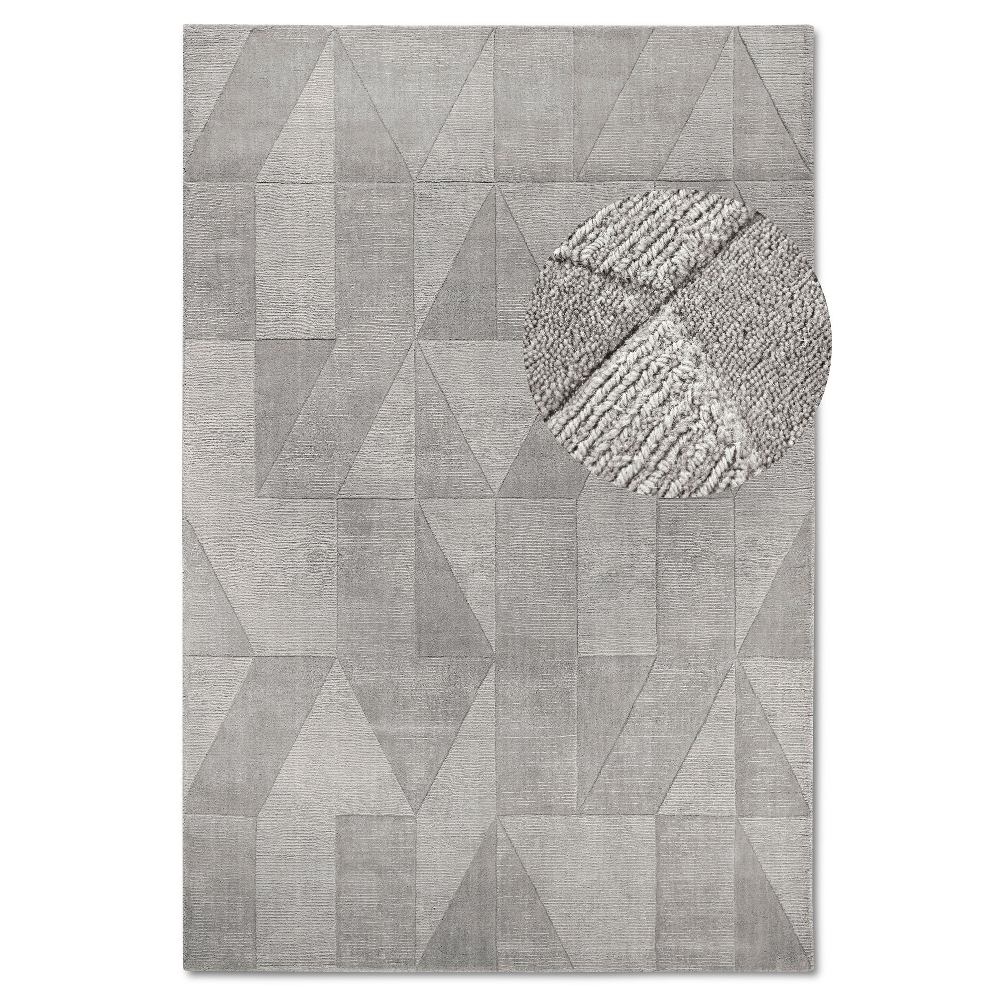 Tapis tissé à la main en laine Gris - Villeroy & Boch – STUDIO DECO