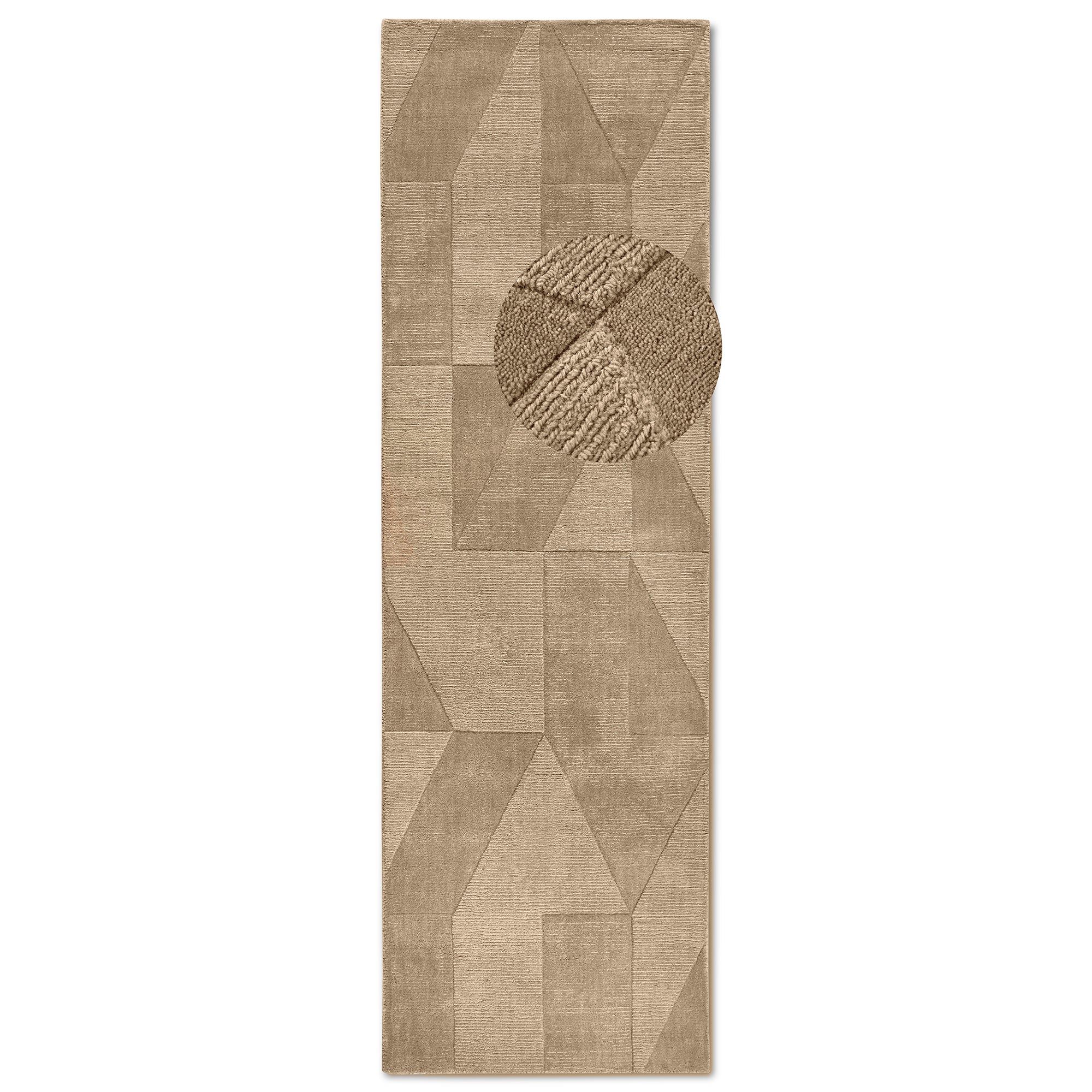 Tapis tissé à la main en laine Marron - Villeroy & Boch – STUDIO DECO