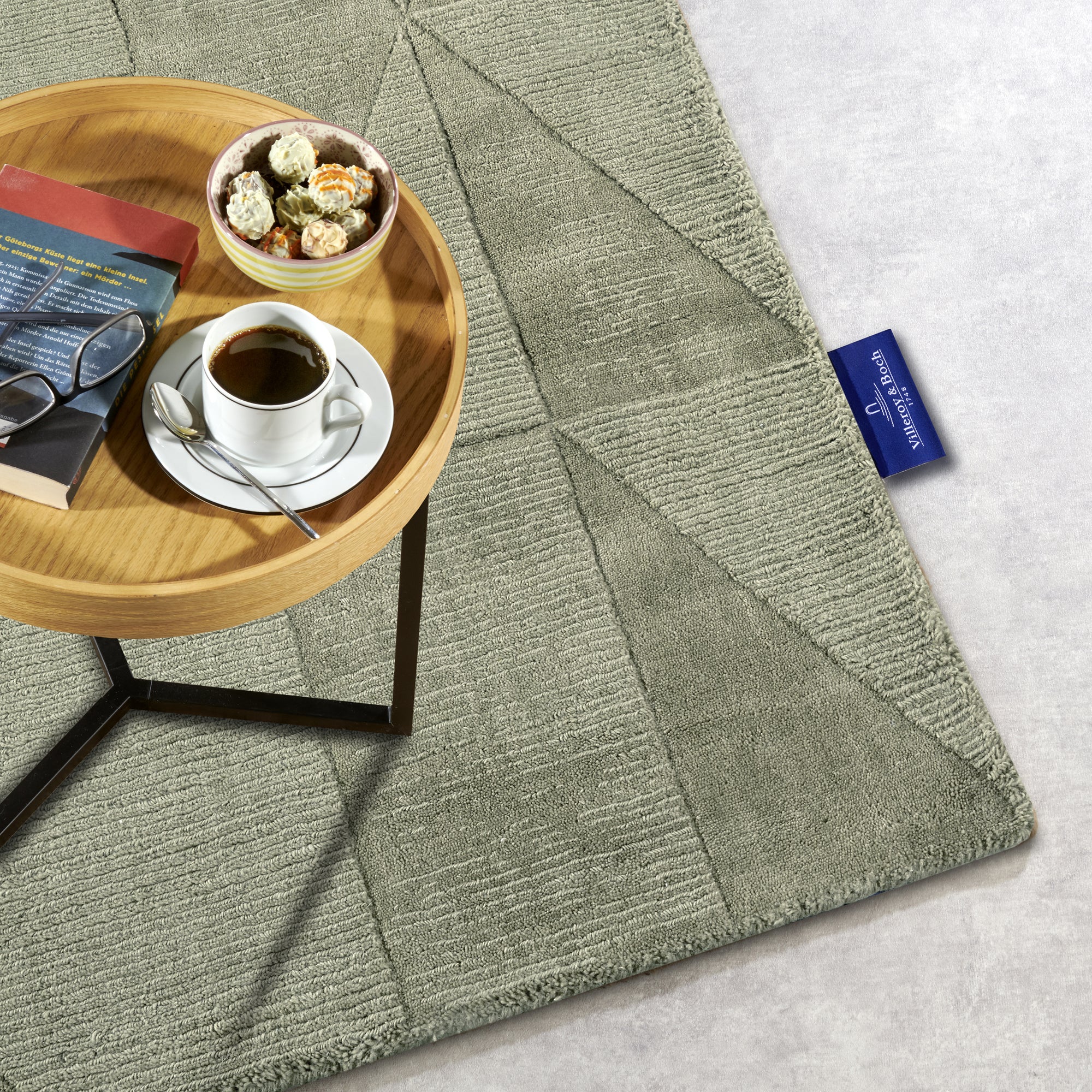 Tapis tissé à la main en laine Vert - Villeroy & Boch – STUDIO DECO