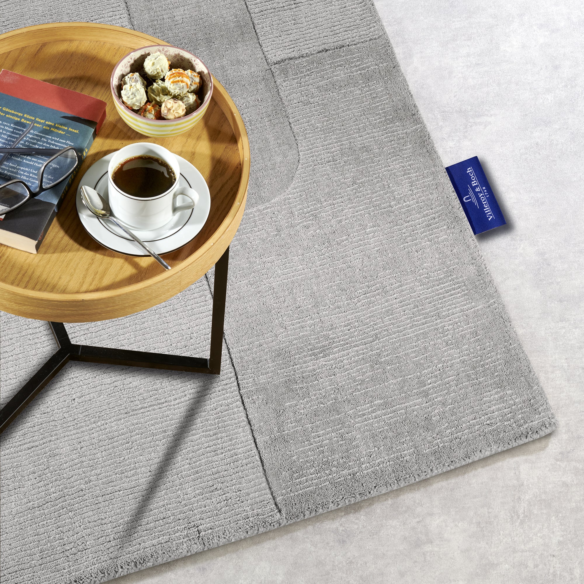 Tapis tissé à la main en laine Colette Gris - Villeroy & Boch – STUDIO DECO