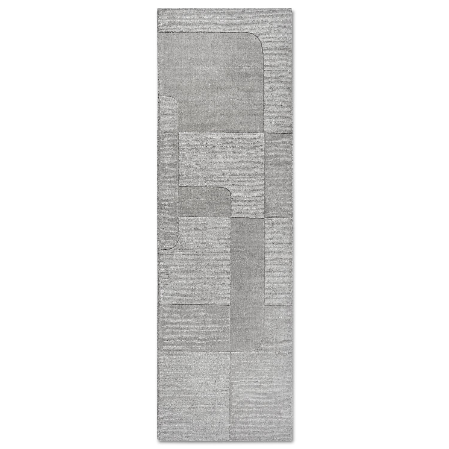 Tapis de couloir tissé à la main en laine Gris - Villeroy &amp; Boch – STUDIO DECO