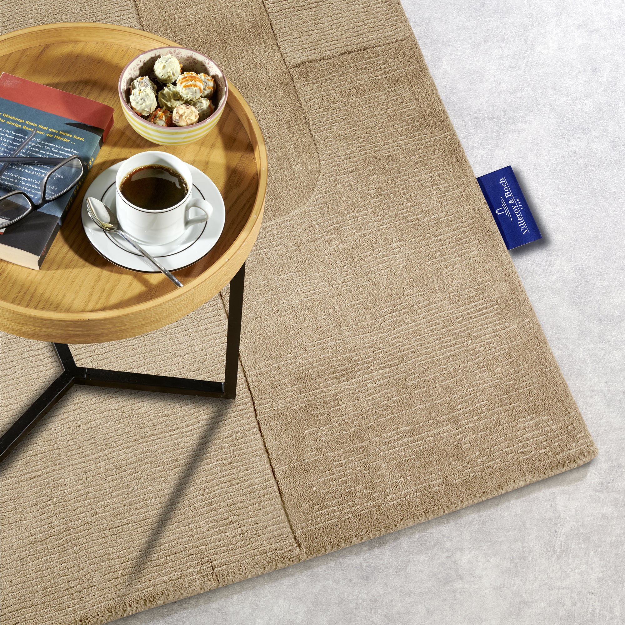 Tapis tissé à la main en laine Colette Beige - Villeroy & Boch – STUDIO DECO