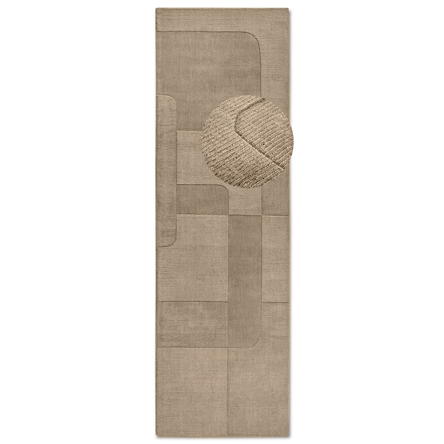 Tapis de couloir tissé à la main en laine Beige - Villeroy &amp; Boch – STUDIO DECO