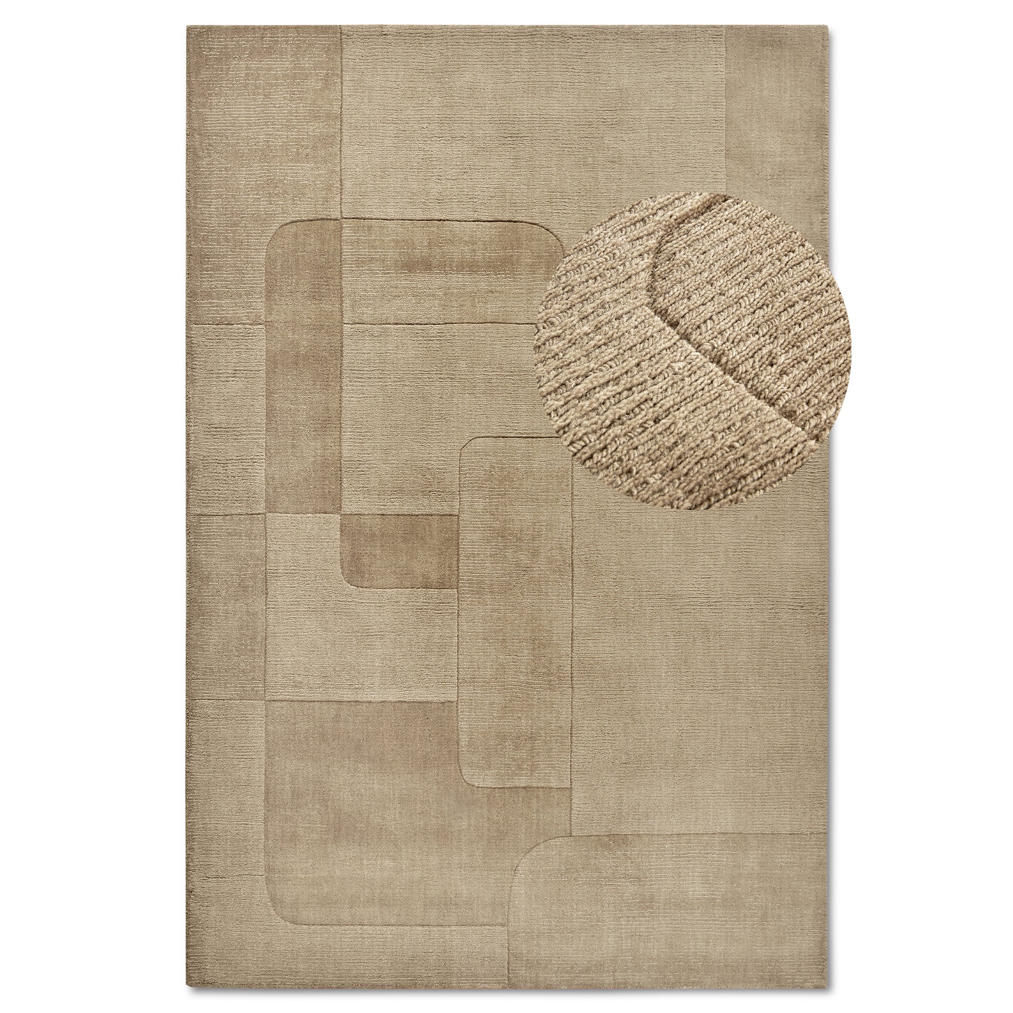 Tapis tissé à la main en laine Colette Beige - Villeroy & Boch – STUDIO DECO