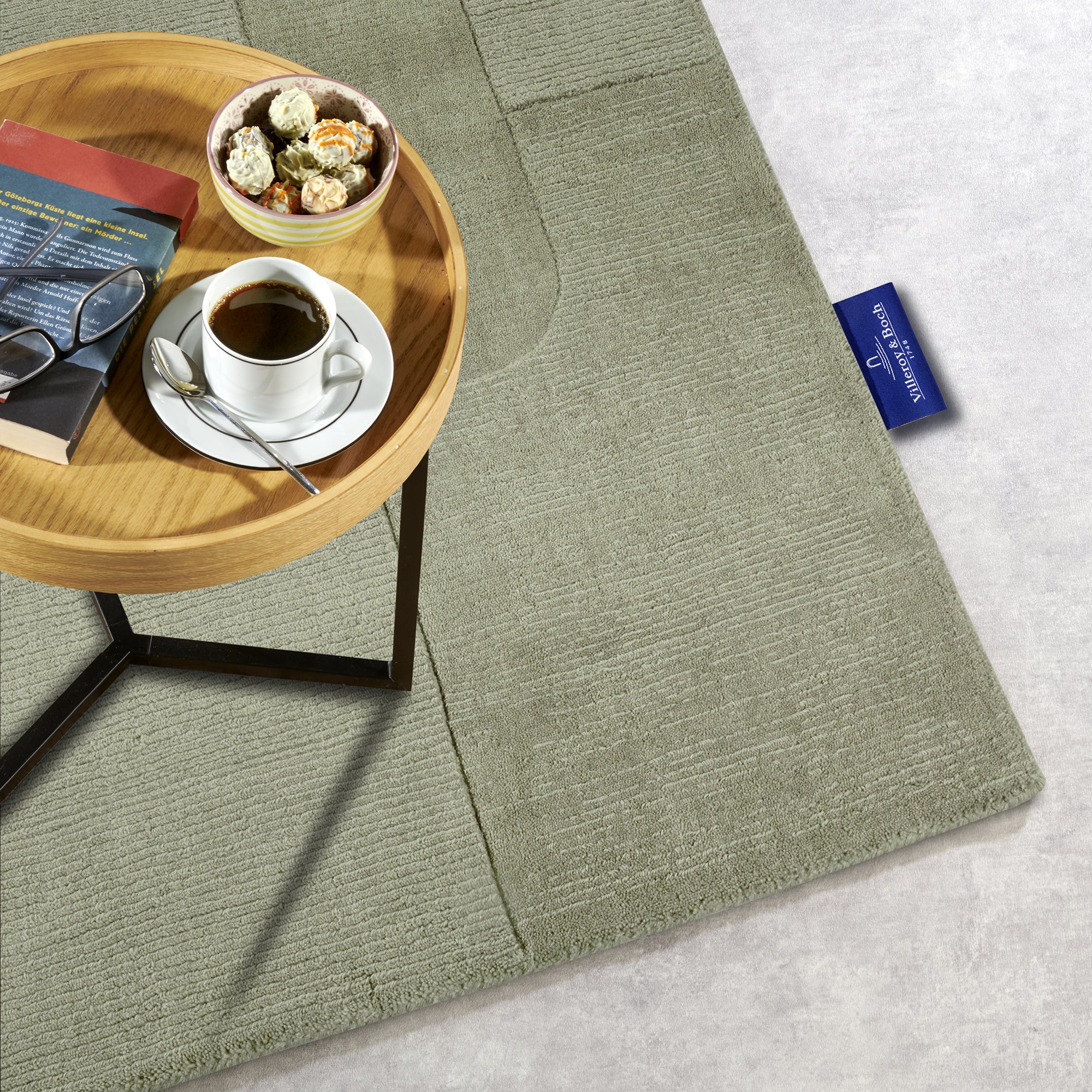 Tapis tissé à la main en laine Colette Vert - Villeroy & Boch – STUDIO DECO