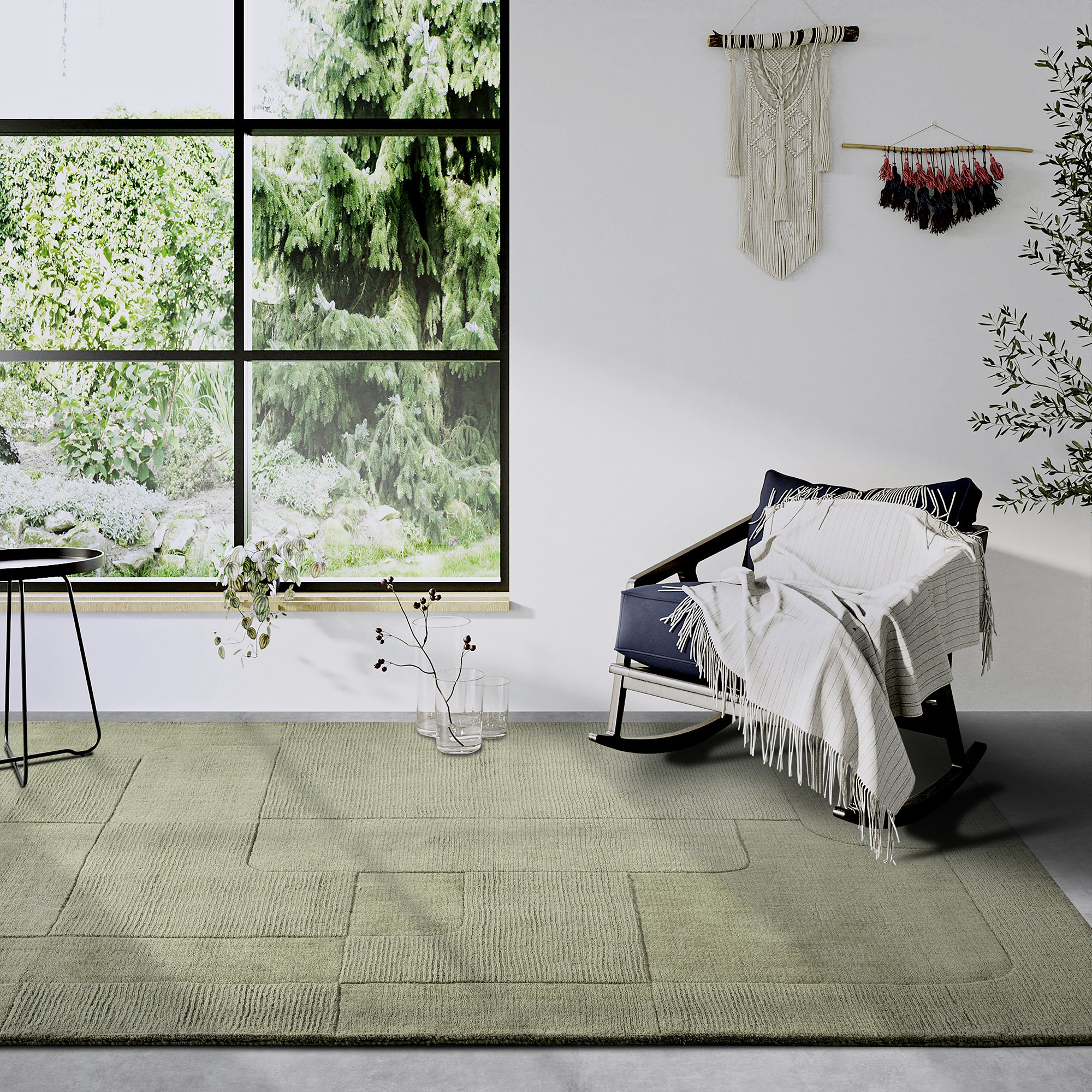 Tapis tissé à la main en laine Colette Vert - Villeroy & Boch – STUDIO DECO