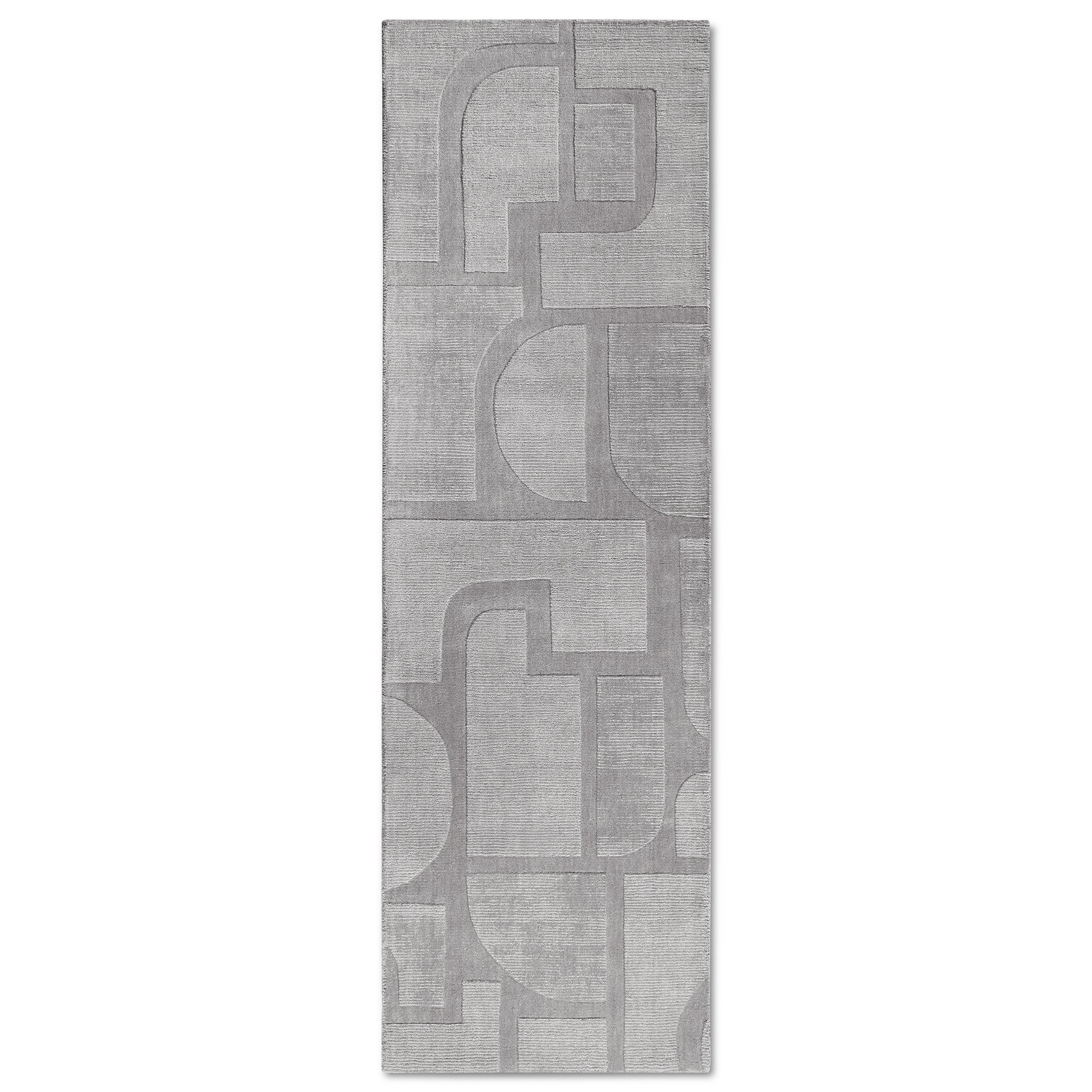 Tapis de couloir tissé à la main en laine Gris - Villeroy & Boch – STUDIO DECO