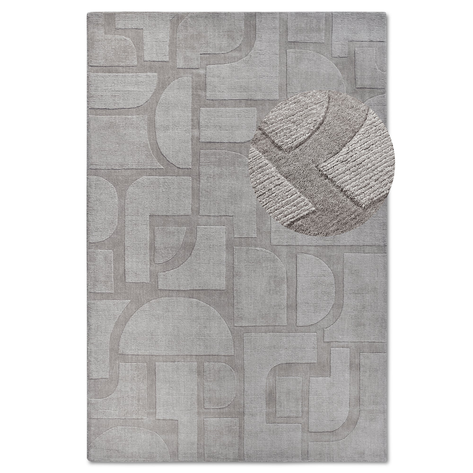 Tapis tissé à la main en laine Lexa Gris - Villeroy & Boch – STUDIO DECO