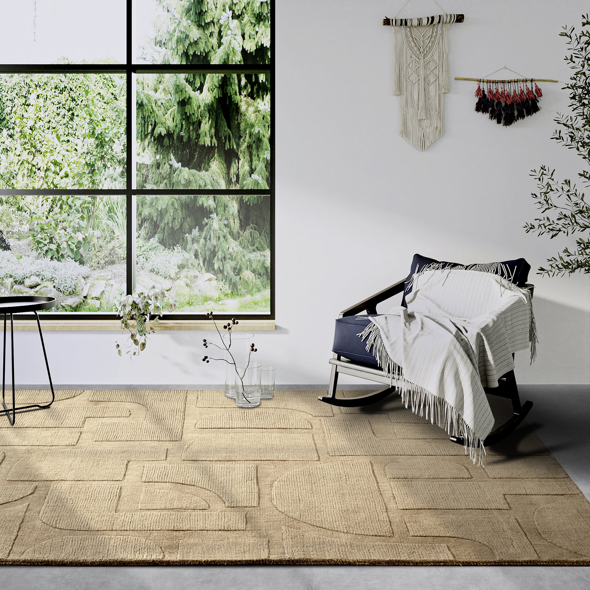 Tapis tissé à la main en laine Lexa Beige - Villeroy & Boch – STUDIO DECO