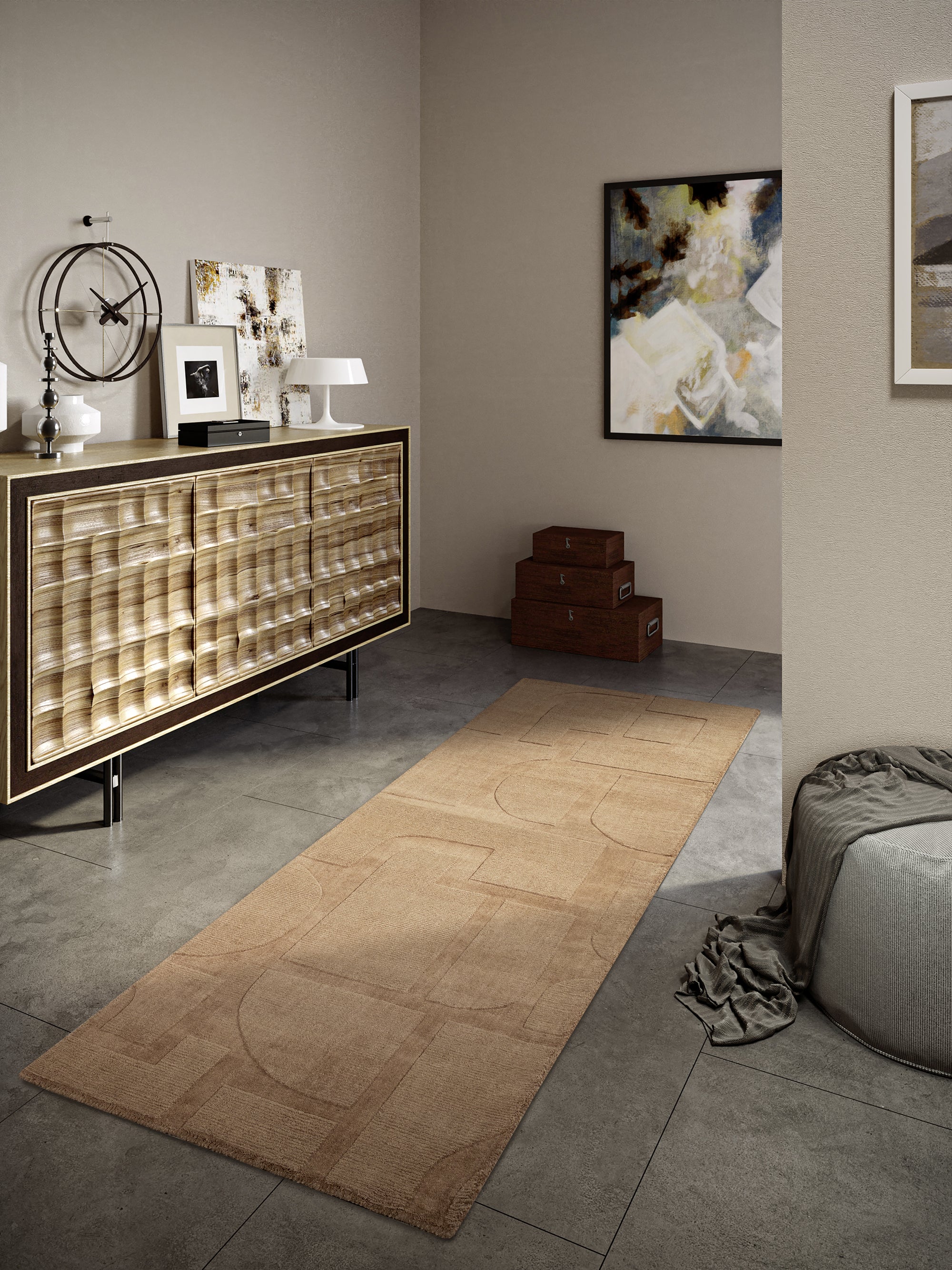 Tapis de couloir tissé à la main en laine Terracotta - Villeroy & Boch – STUDIO DECO