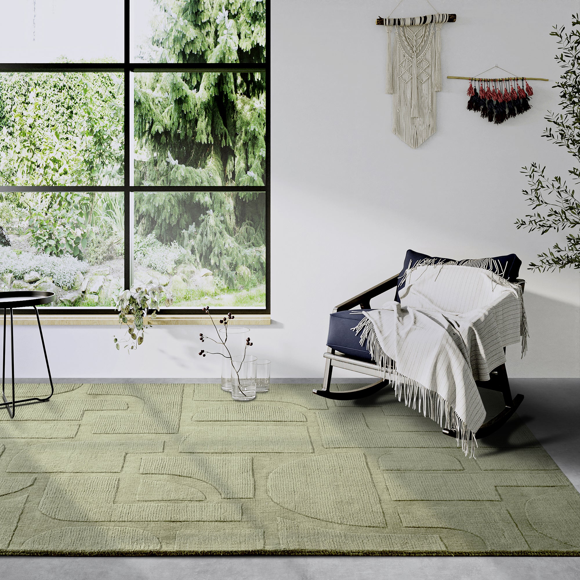 Tapis tissé à la main en laine Lexa Vert - Villeroy & Boch – STUDIO DECO