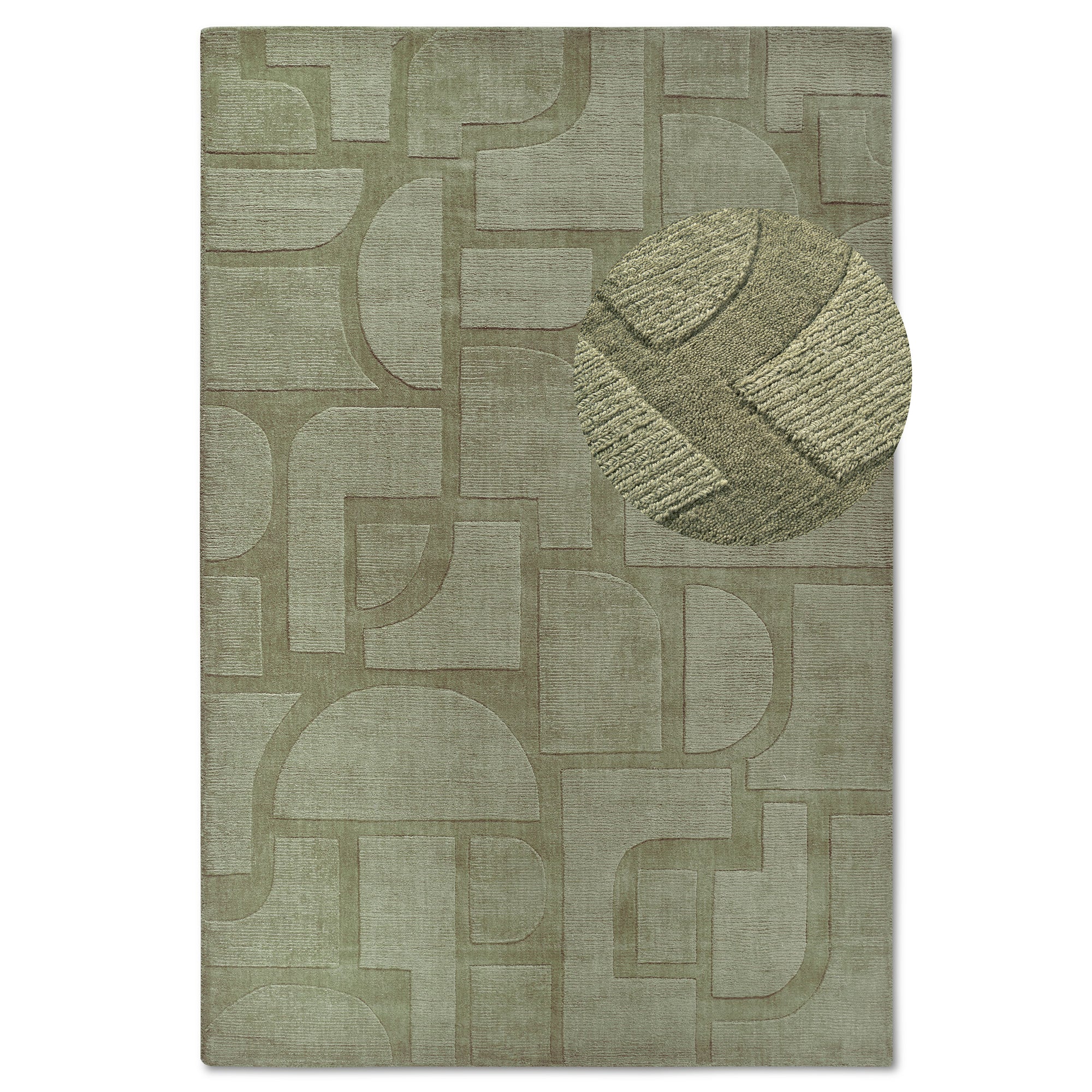 Tapis tissé à la main en laine Lexa Vert - Villeroy & Boch – STUDIO DECO