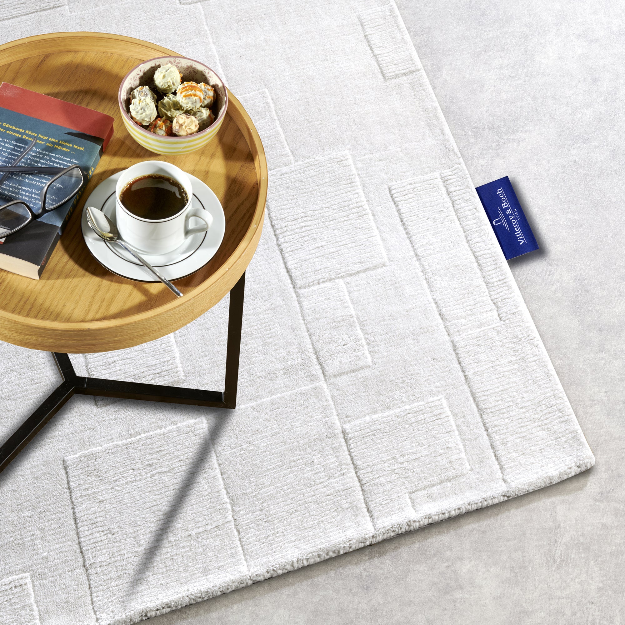 Tapis tissé à la main en laine Crème - Villeroy & Boch – STUDIO DECO