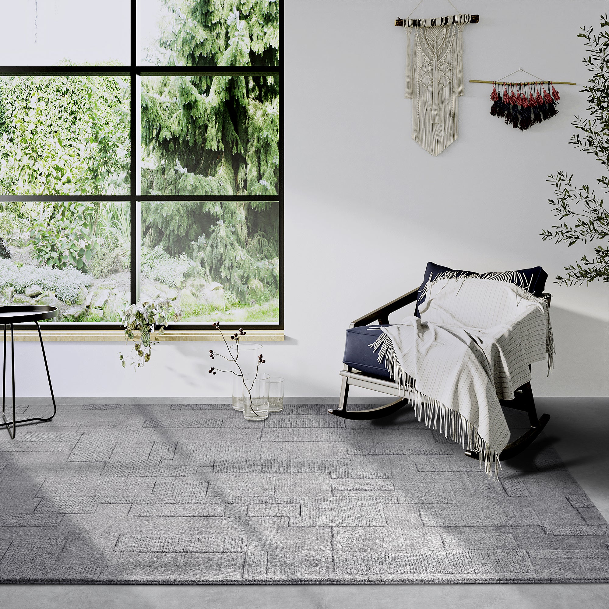 Tapis tissé à la main en laine Gris - Villeroy & Boch – STUDIO DECO