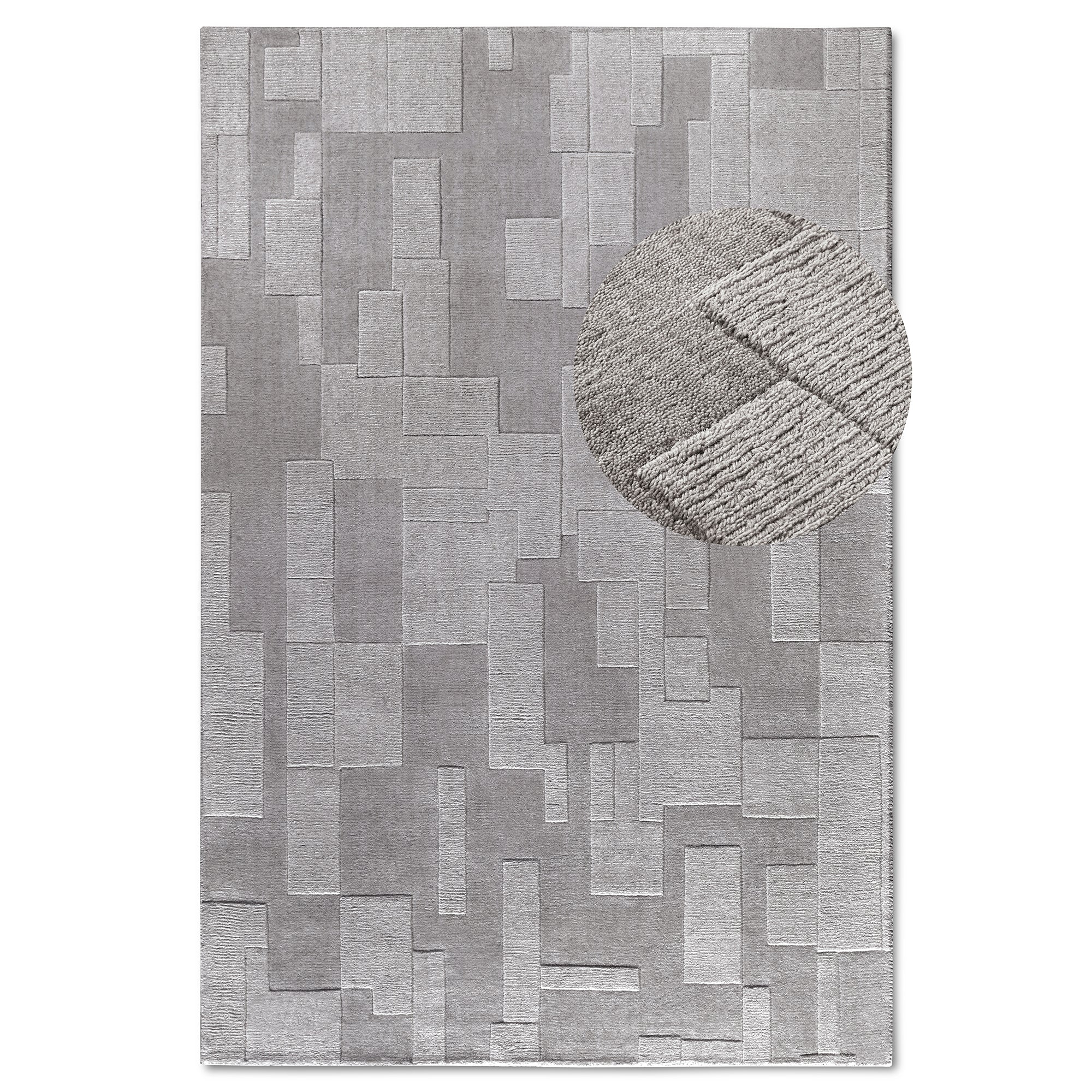 Tapis tissé à la main en laine Gris - Villeroy & Boch – STUDIO DECO